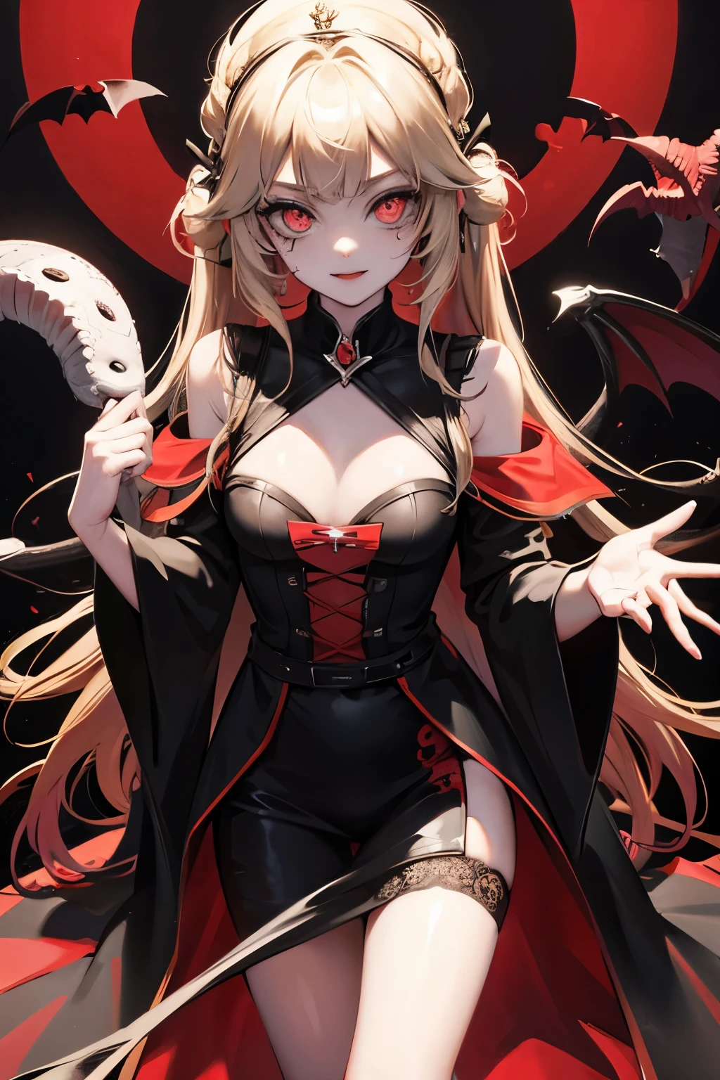 Scary vampire girl