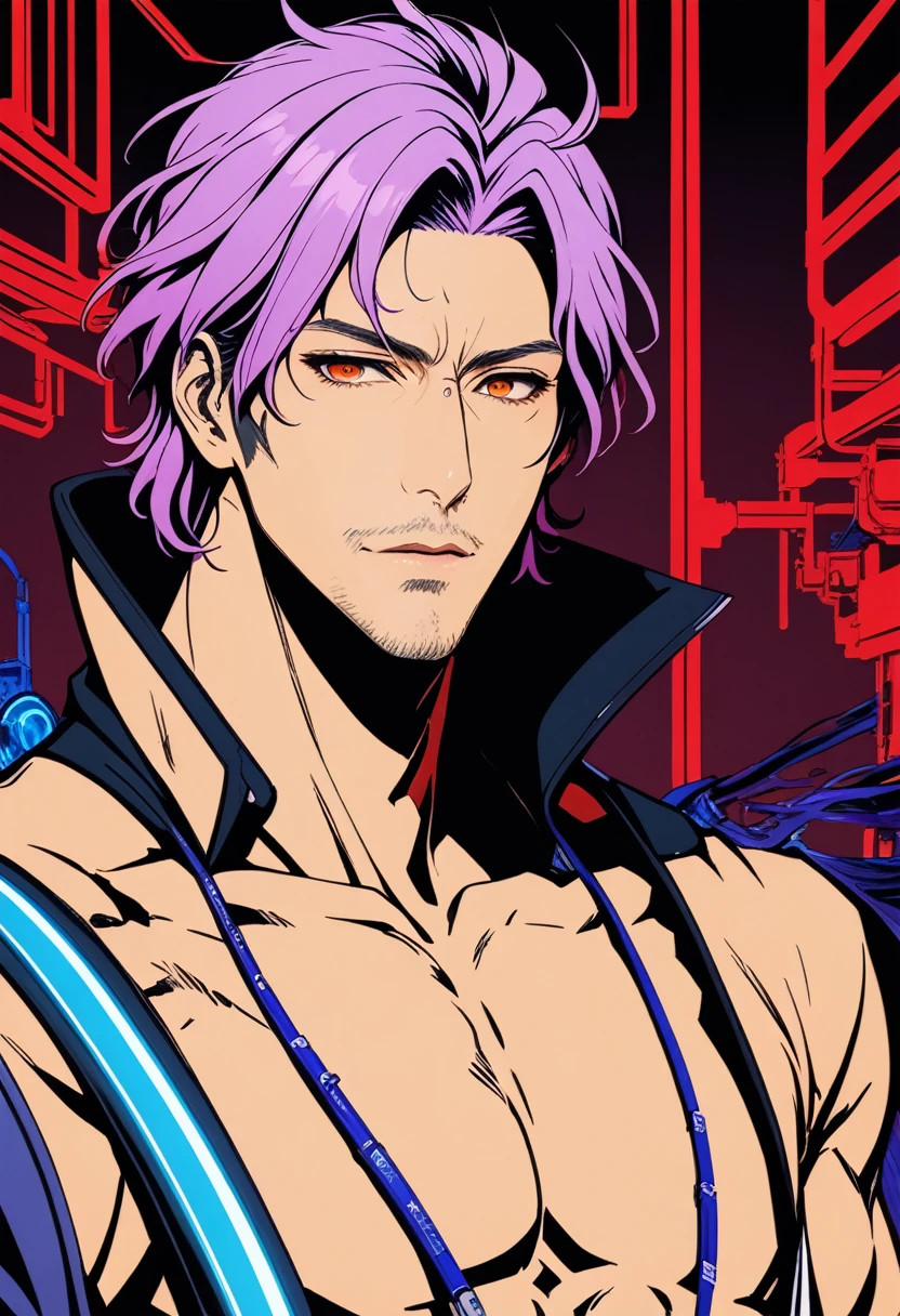1boy, Aizen Sosuke ,Bleach, A former captain in the Soul Society who turns out to be the main antagonist of the series. Aizen is a manipulative and intelligent villain who is always several steps ahead of his opponents, (masterpiece), (best quality), (ultra-detailed), very aesthetic, illustration, disheveled hair, perfect composition, moist skin, intricate details, anime artwork, anime style, key visual, vibrant, studio anime, highly detailed, Anime line art, lineart, line art, flat colors, flat color