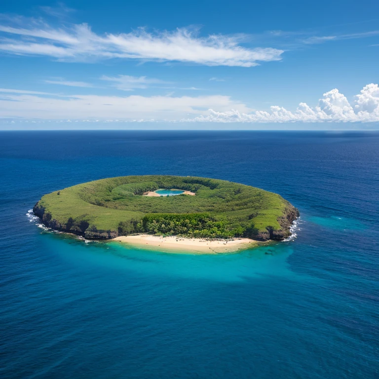 Molokini Crater:A half-moon shaped island floating in the sea、Unique landscapes