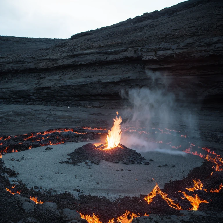 Big Island lava flows:A spectacular natural phenomenon in which lava flows into the ocean
