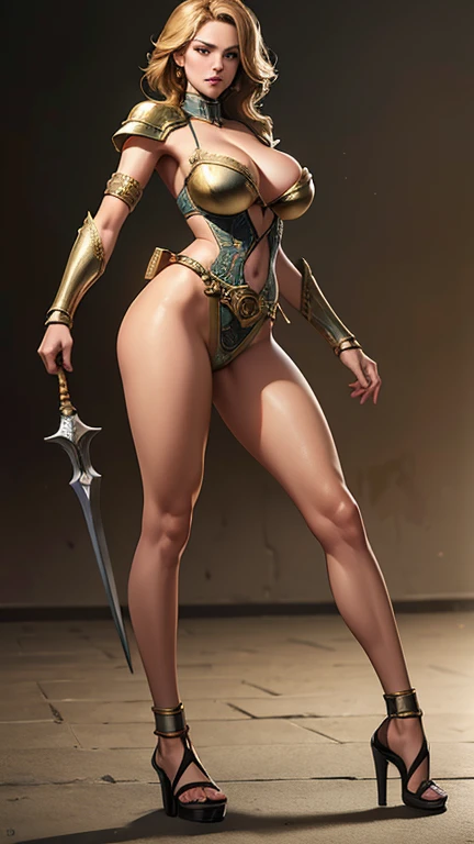 (8K, Best Quality: 1.2), (Masterpiece: 1.37), (Photo, Realism: 1.37), (Ultra High Resolution), Full Body Shot, Perfect Female Body, RAW Picture, 8K, Ultra Detailed, Walking Pose, Shot from the Front, Slow Motion, 21-Year-Old Female Paladin (Perfect Face, Perfect Beauty, Richly Decorated Armor, Big Breasts, Thin Waist, Long Legs, roman sandals Standing), (Highest Quality, Concept Art, 4k), (simulation: 1.2), (high sharpness), Masterpiece, best quality, (highly detailed photo: 1.1), realistic photography
