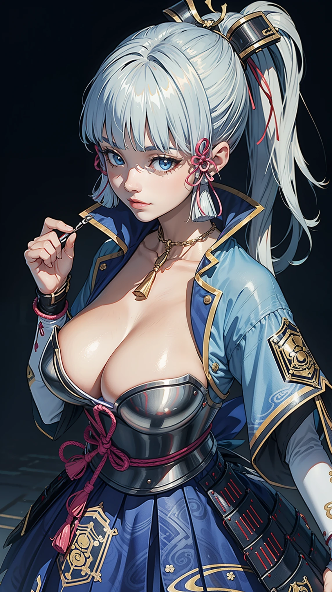 Masterpiece, official art,kamisatoayakadef, gigantic breast