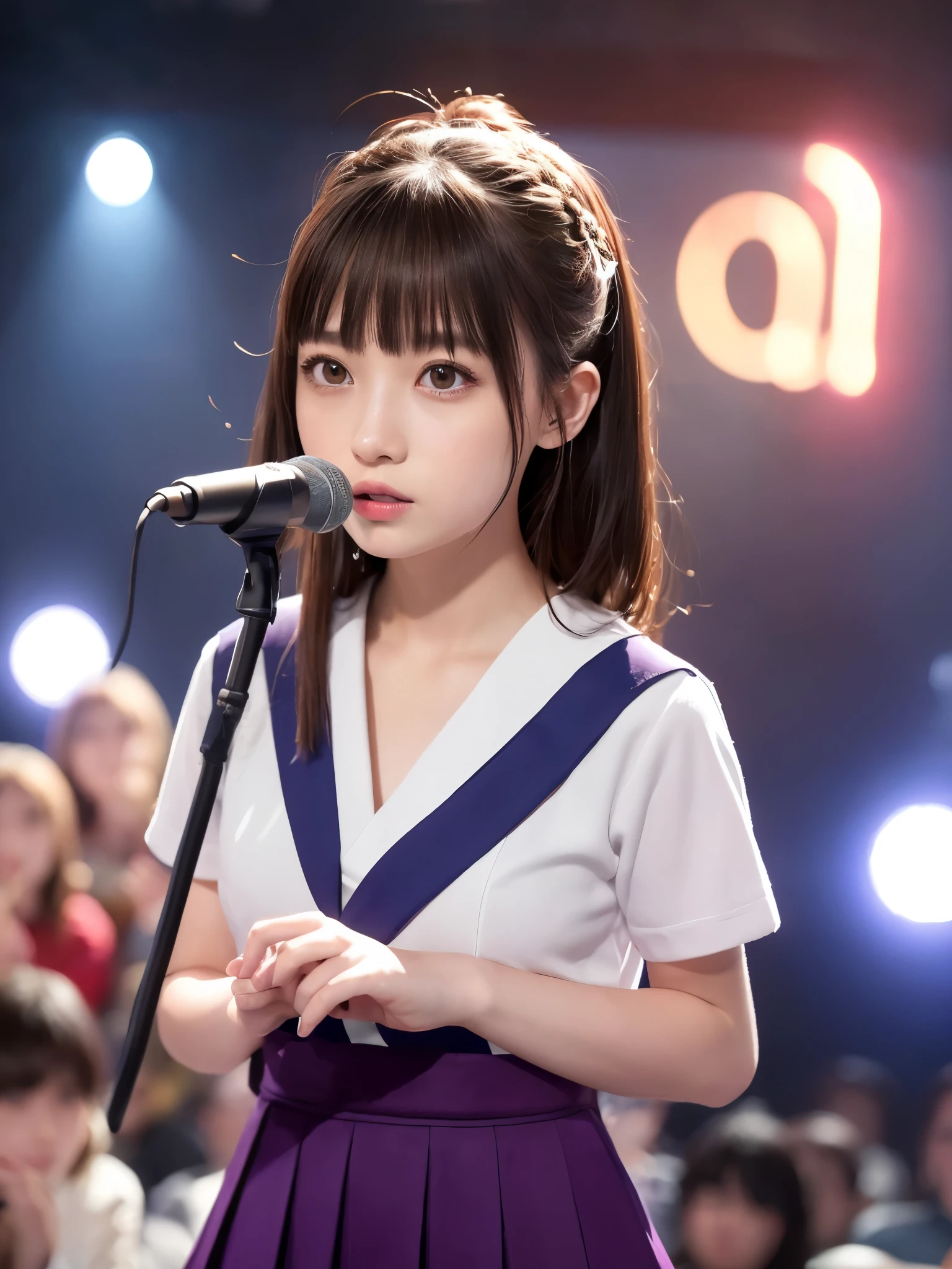 Masterpiece, best quality, 1girl, <lora:kwFemaleBeta92_SDXL_v1:1>,
waifu,
singer,stadium,mic,curtain