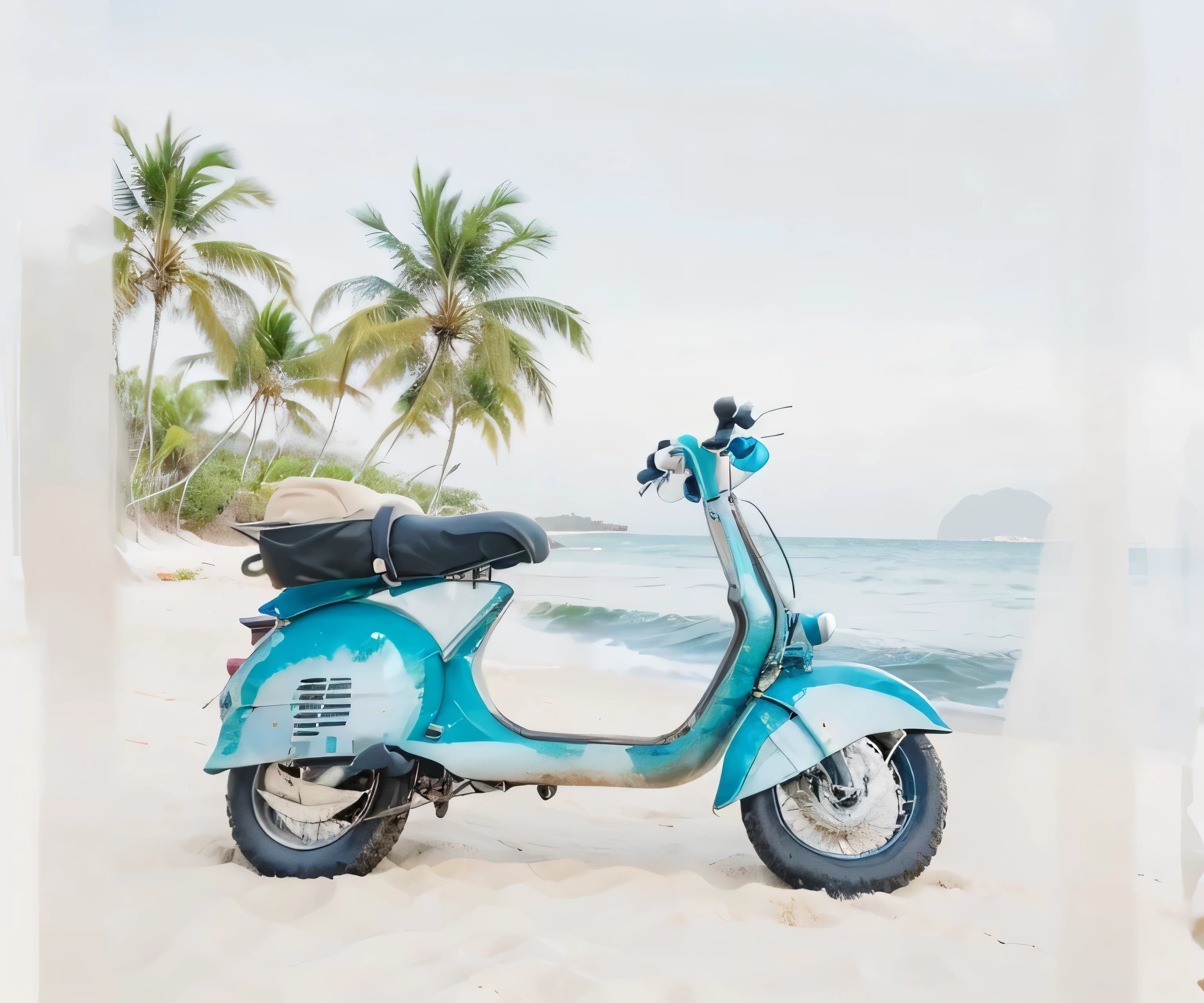 sand beach,Beach,Horizon,Full of happiness
