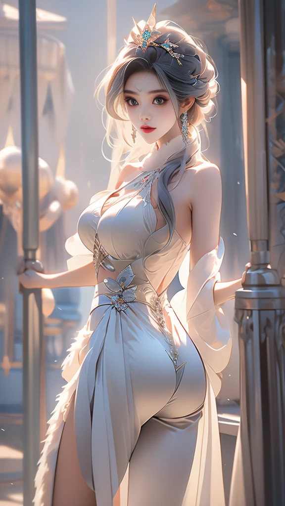 (masterpiece, best quality, Rich in details, realism: 1.3), (ulzzang-6500-v1.1:0.7), 1 girl, Upper body, (buttocks, big breasts, Sexy, fair, Perfect body: 1.3)