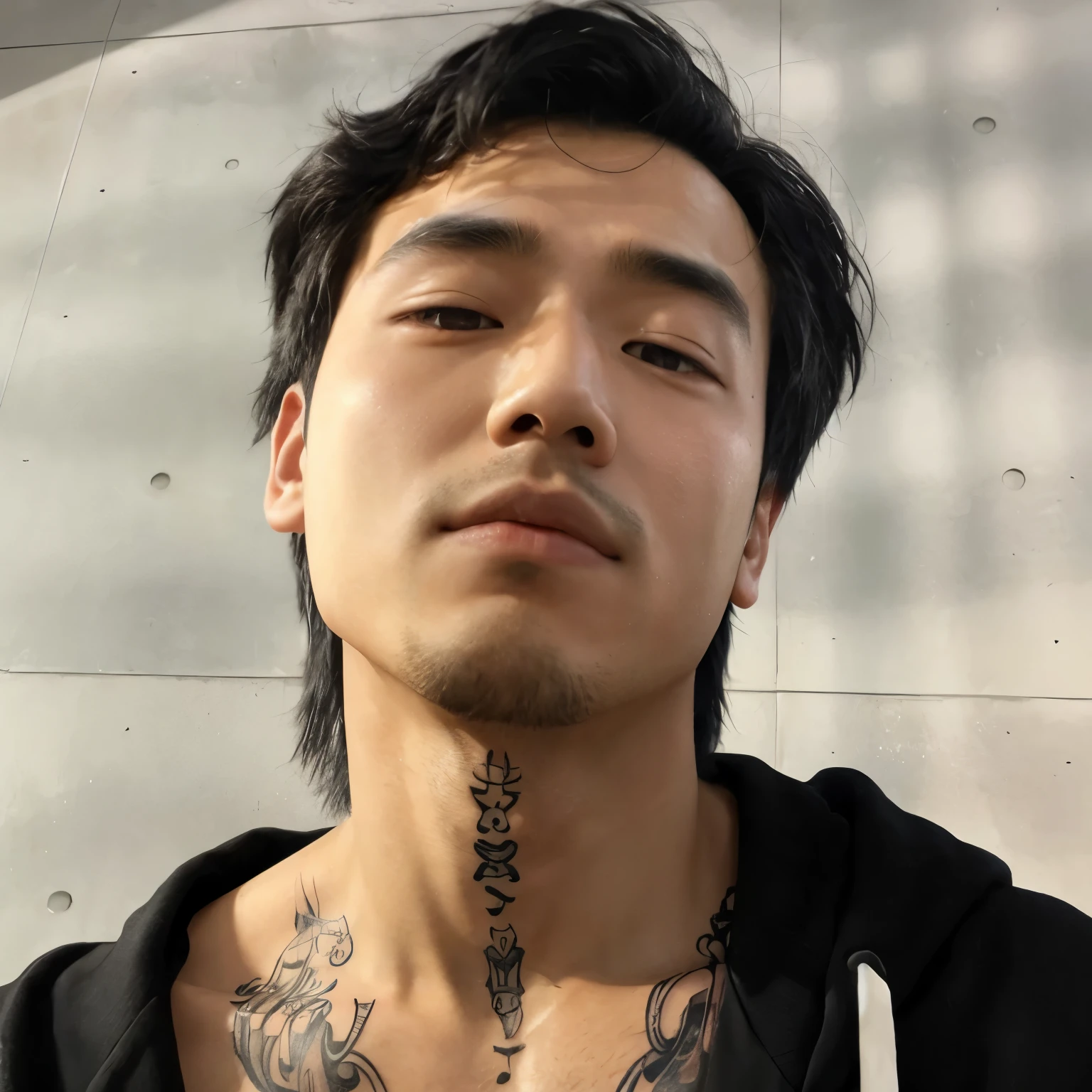 arafed man with tattoos on his chest and chest, 2 2 years old, 2 7 years old, asian male, inked, 21 years old, 2 3 years old, handsome japanese demon boy, 2 8 years old, profile pic, hong june hyung, south korean male, 2 9 years old, 18 years old, inspired by Joong Keun Lee