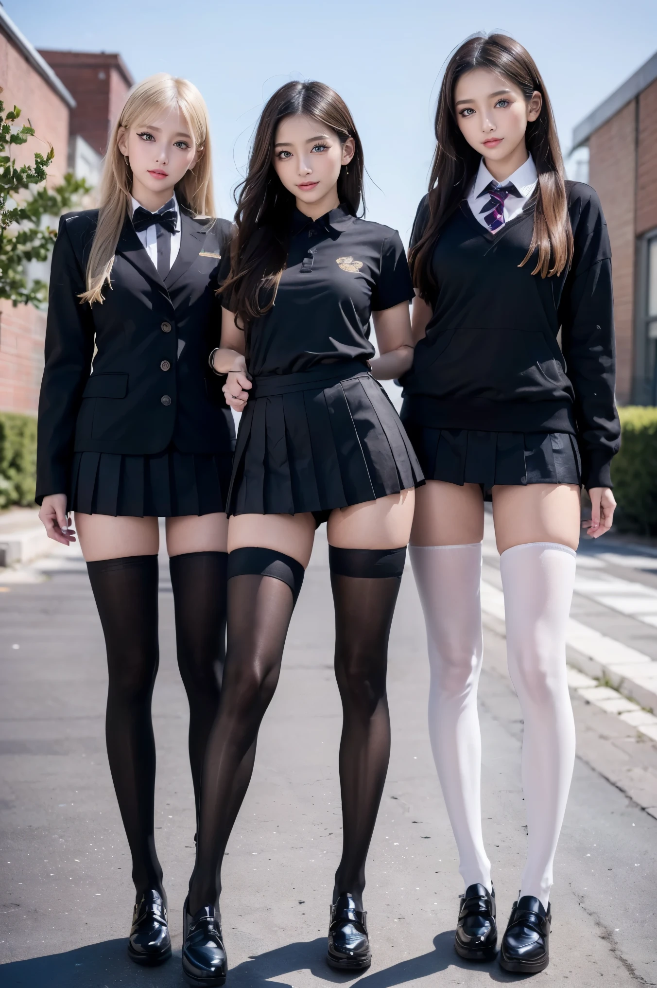 ((We have 4:1.8))、(4 sisters)、gal、(neon street)、(Four tall high school girls with model figures:1.7)、(Standing facing this), Full body photo shoot、(school trip photos)、(wide thighs, とてもlong legs), high heels on the ground, classroom, (masterpiece:1.3), (8K, realistic, Raw photo, highest quality: 1.4), beautiful face, (realistic face), (blonde short cut:1.3), realistic目, very beautiful eyes, realistic skin, beautiful skin, ultra high resolution, Super realistic, very detailed, golden ratio, cute, cute female teacher, High school girl in summer clothes, surreal high school girl, pleated micro mini skirt, Milk splashed on the uniform、濡れたpantyhose、pantyhose, (black stockings)、high heel loafers, full body figure, thin arms, (big breasts)、black leather designer bag、 High school girl in jk uniform, surreal high school girl, pleated micro mini skirt, Milk splashed on the uniform、ミルクがぶっかかったpantyhose、pantyhose, black stockings、high heel loafers, full body figure, thin arms, big breasts、 wide thighs、long legs,((We have 4:1.8))、(4 sisters)、gal、(neon street)、(Four tall high school girls with model figures:1.7)、(Standing facing this), Full body photo shoot、(school trip photos)、(wide thighs, とてもlong legs), high heels on the ground, classroom, (masterpiece:1.3), (8K, realistic, Raw photo, highest quality: 1.4), beautiful face, (realistic face), (blonde short cut:1.3), realistic目, very beautiful eyes, realistic skin, beautiful skin, ultra high resolution, Super realistic, very detailed, golden ratio, cute, cute female teacher, High school girl in summer clothes, surreal high school girl, pleated micro mini skirt, Milk splashed on the uniform、濡れたpantyhose、pantyhose, (black stockings)、high heel loafers, full body figure, thin arms, (big breasts)、black leather designer bag、 High school girl in jk uniform, surreal high school girl, pleated micro mini skirt, Milk splashed on the uniform、ミルクがぶっかかったpantyhose、pantyhose, black stockings、high heel loafers, full body figure, thin arms, big breasts、 wide thighs、long legs,