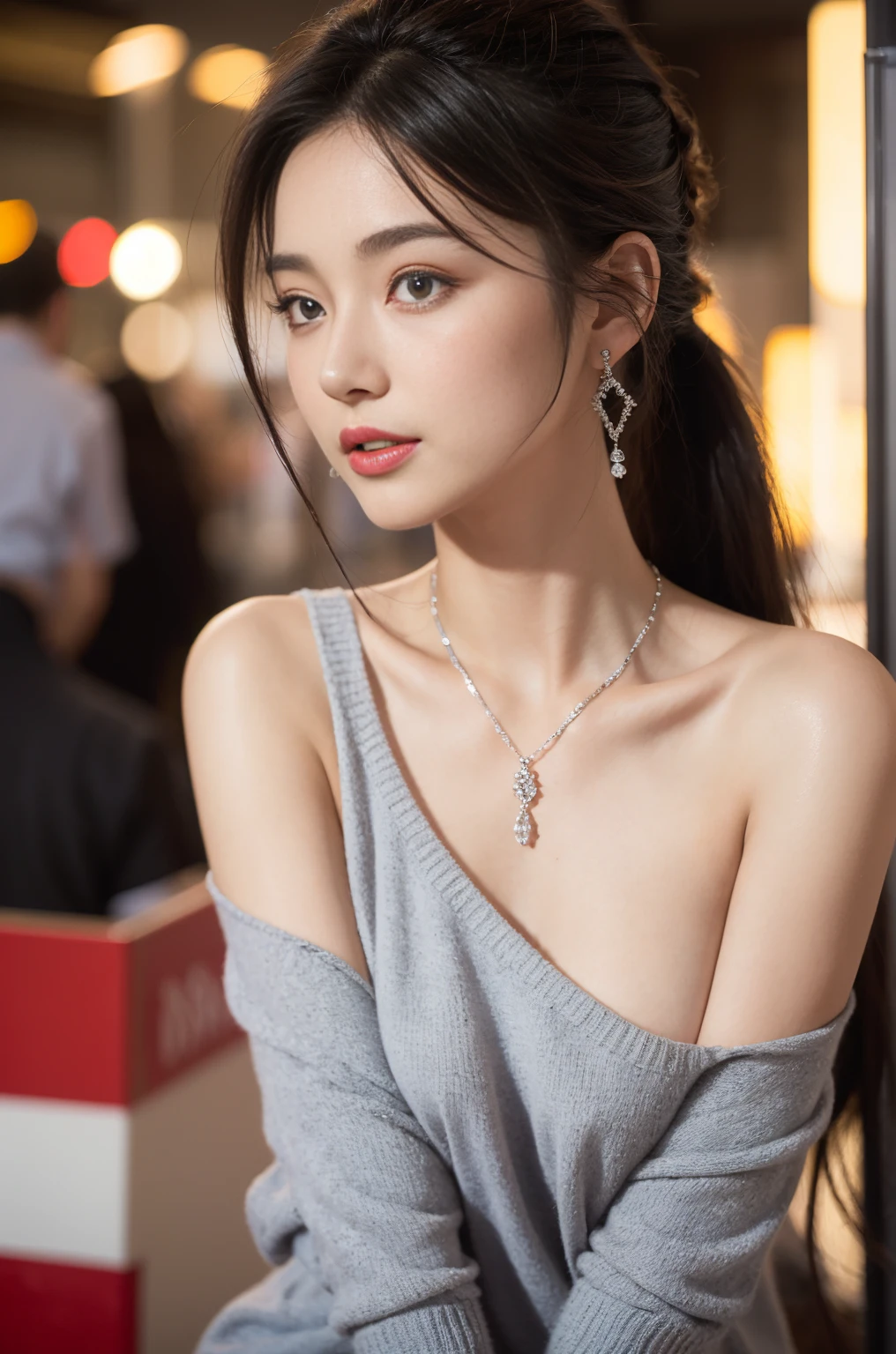 ((Best quality, 8k, Masterpiece :1.3)), Sharp focus :1.2, A pretty girl 24 years old with perfect figure :1.4, Slender abs :1.3, Raw photography、超A high resolution, full body, Best Quality, Ultra High Definition, (Photorealistic:1.4), Detailed Photo, Smiling, Sexy, Facing Camera, Close-up (Masterpiece: 1.3), (8K, Photorealistic, Best Quality: 1.4), (1girl), Beautiful Face, (Realistic Face),Beautiful Hairstyle, Realistic eyes, beautiful detail eyes, (realistic skin), beautiful skin, (sweater), absurd, attractive, ultra high resolution, ultra realistic, high definition, golden ratio,Good hands、10、high-reaster-piece、highest quality、head:1.3、((Hasselblad photo))、Fine Skin、crisp focus、(Light like a movie)、gentle lighting、Dynamic Ungle、[:(detailed face:1.2):0.2]、
Negative Pro, ((detailed face )),(detailed body ) , (((The massage central))), (((room master))), Highly detailed face and skin texture, Detailed eyes, Double eyelid,huge breasts,masterpiece,super fine eyes,super fine hand,Wearing jewelryrealistic, face zoom, perfect makeup,Dynamic Lighting