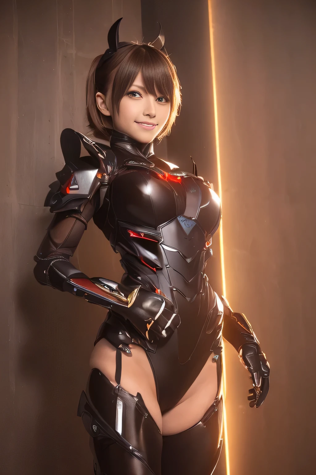 (high resolution,masterpiece,best quality,extremely detailed CG, anime, official art:1.4), realistic, photo, amazing fine details, all intricate, gloss and shiny,awesome many layers, 8k wall paper, 3d, sketch, kawaii, illustration,( solo:1.4), perfect female proportion,villainess, (fusion of dark brown cockroach and lady:1.4), (brown cockroach form lady:1.2), (brown cockroach lady:1.2), (fusion:1.2), (solo:1.4), (evil smile:1.2), muscular, abs, (cockroach brown exoskeleton bio insect suit:1.4), (cockroach brown exoskeleton bio insect armor:1.2), (brown transparency cockroach wing:1.4), (brown cockroach antennae:1.3),