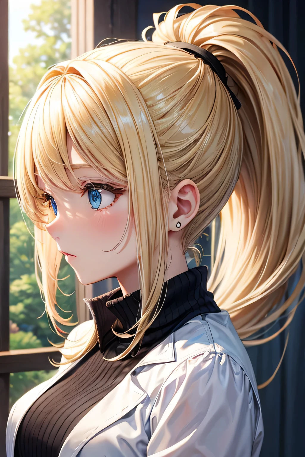 blonde ponytail girl