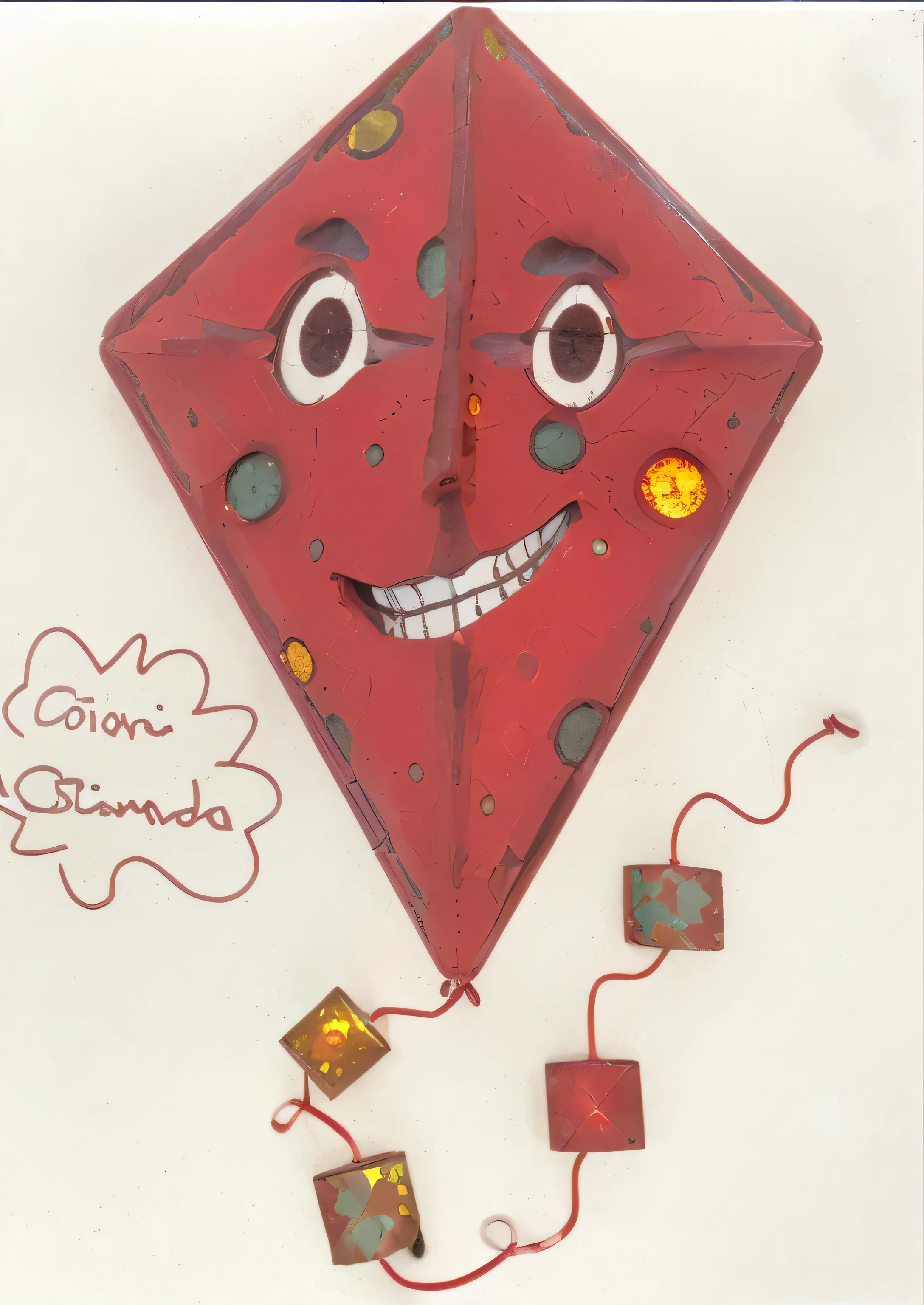red comet with smiling eyes and mouth,metallic texture,sparkling tail,glowing in the night sky,ultra-detailed masterpiece:1.2,sci-fi,fiery red and orange colors,surreal lighting