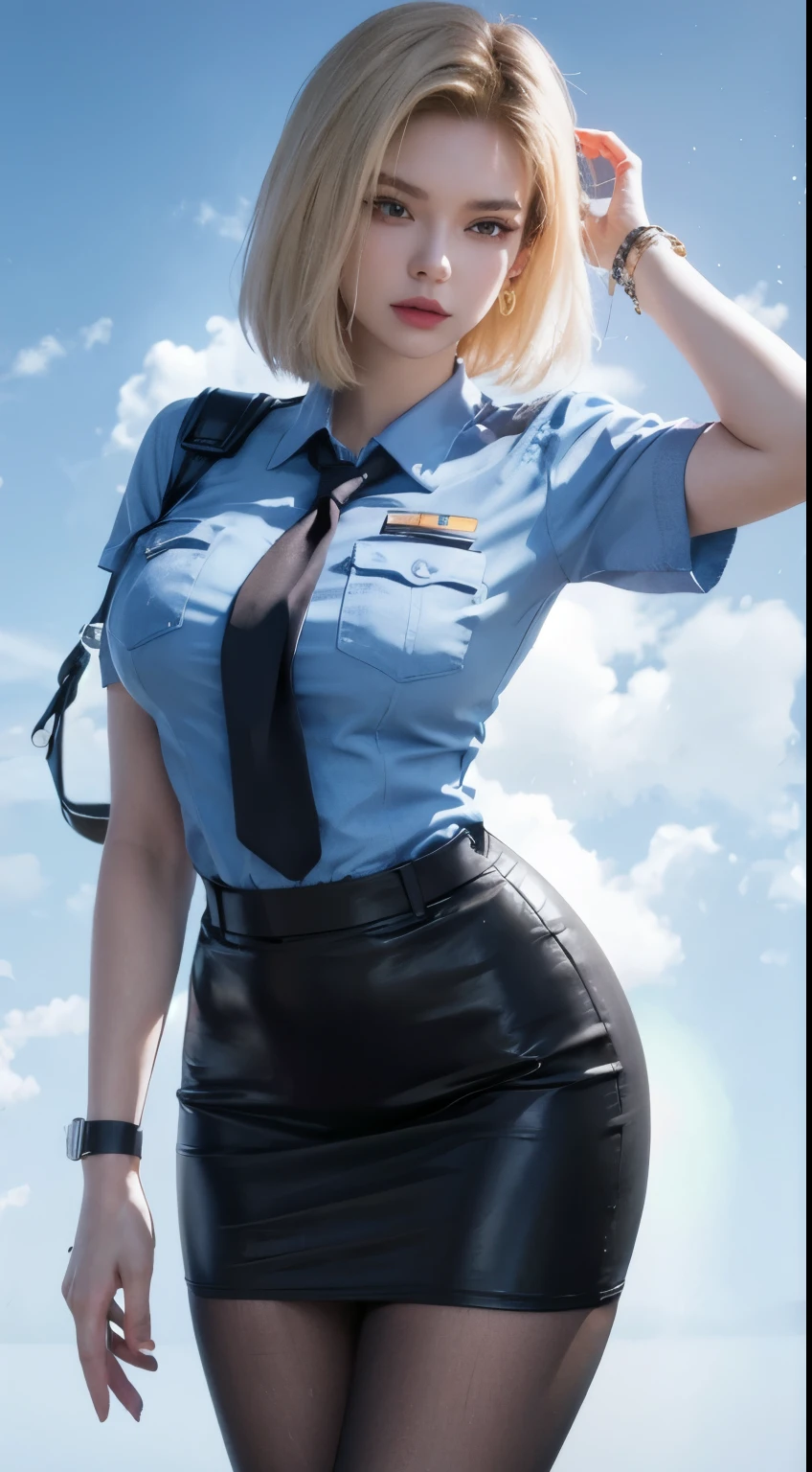 android 18,stewardesses
