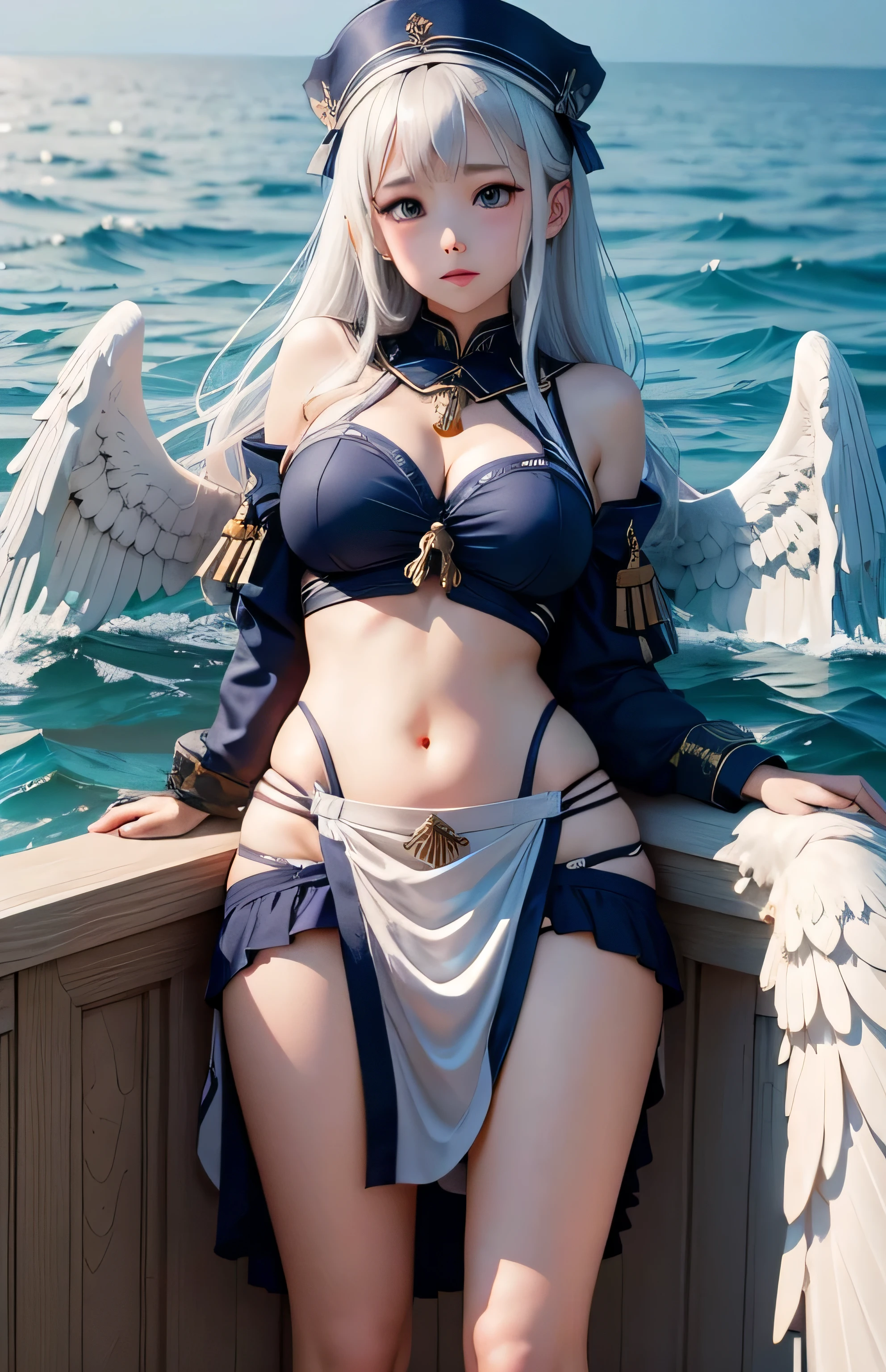 Greek warships、Angel white wings