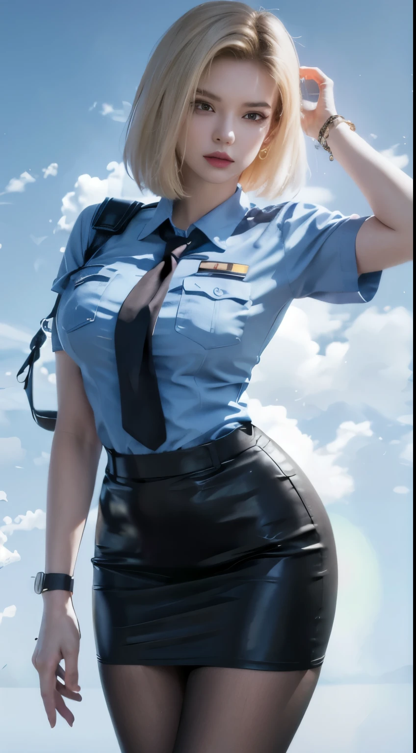 android 18,stewardesses
