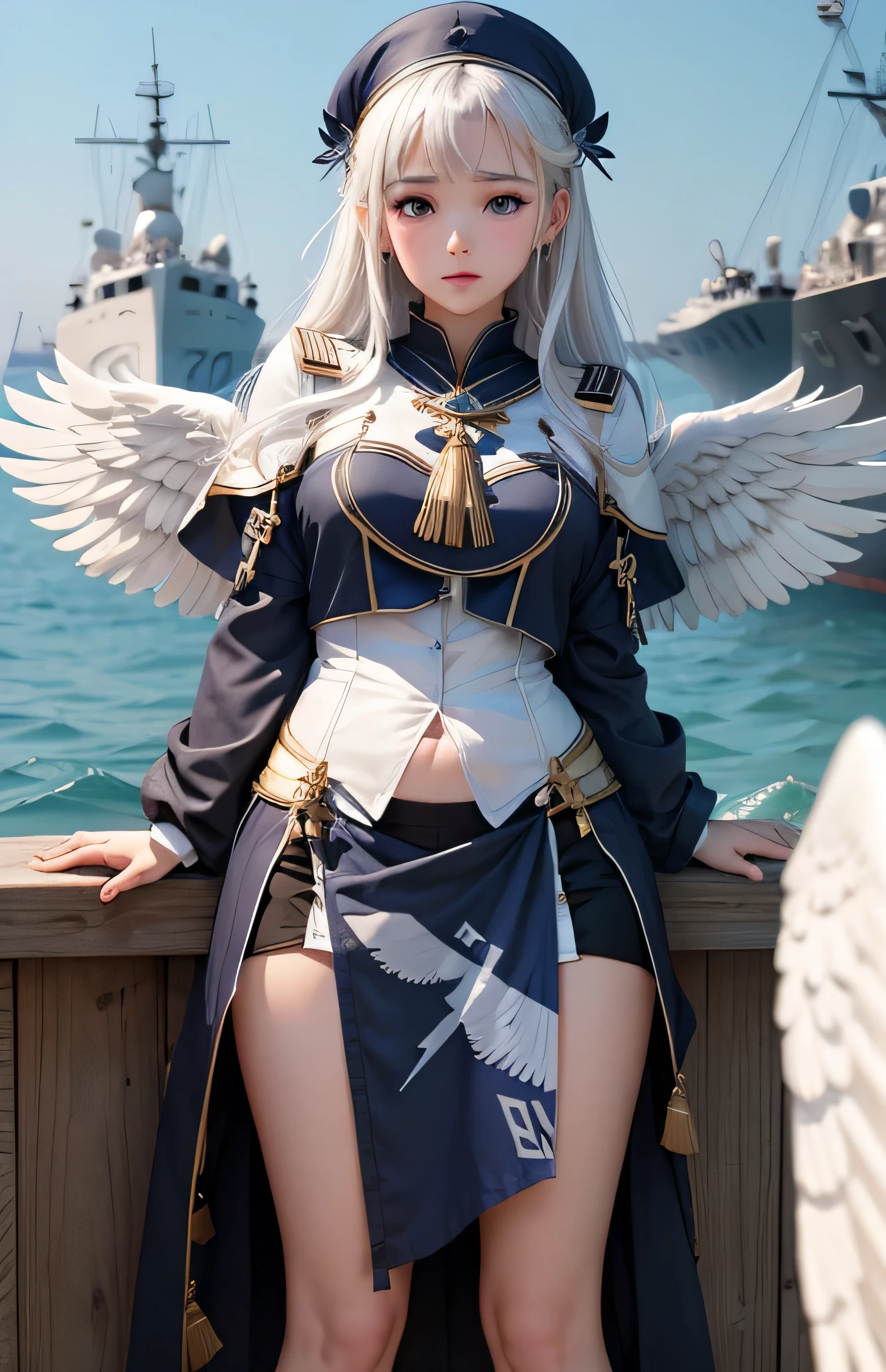 Greek warships、Angel white wings