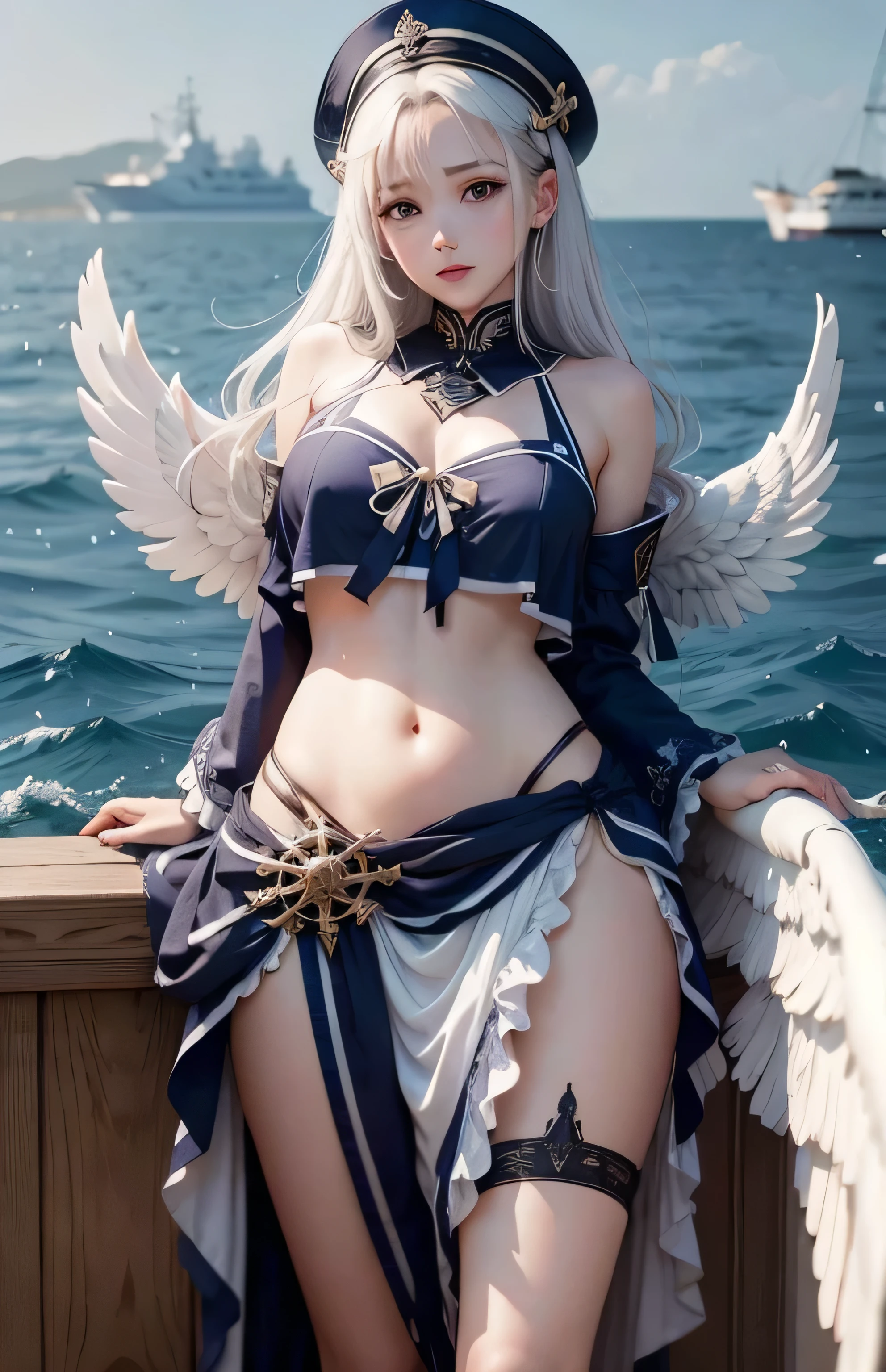 Greek warships、Angel white wings