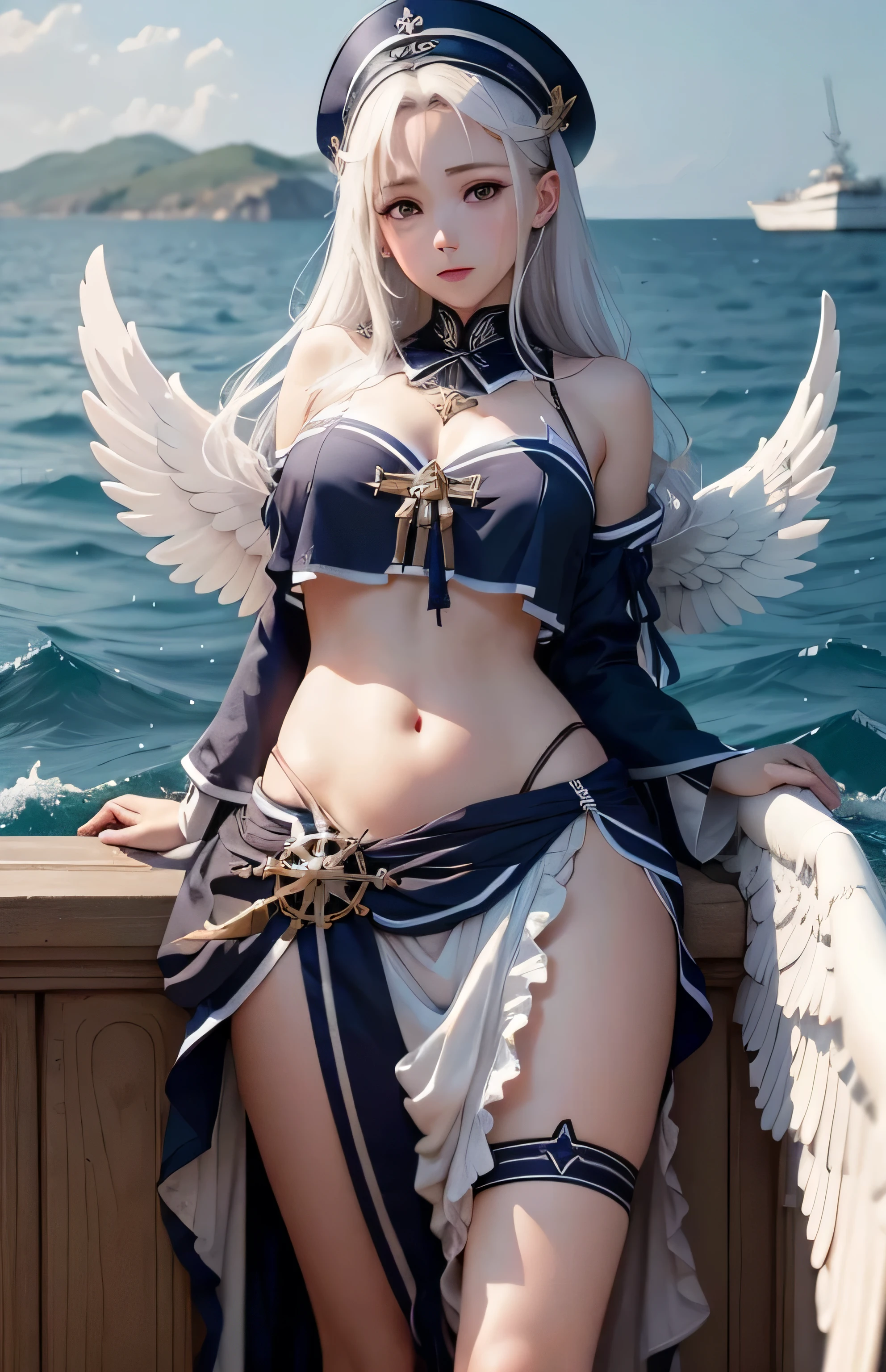 Greek warships、Angel white wings