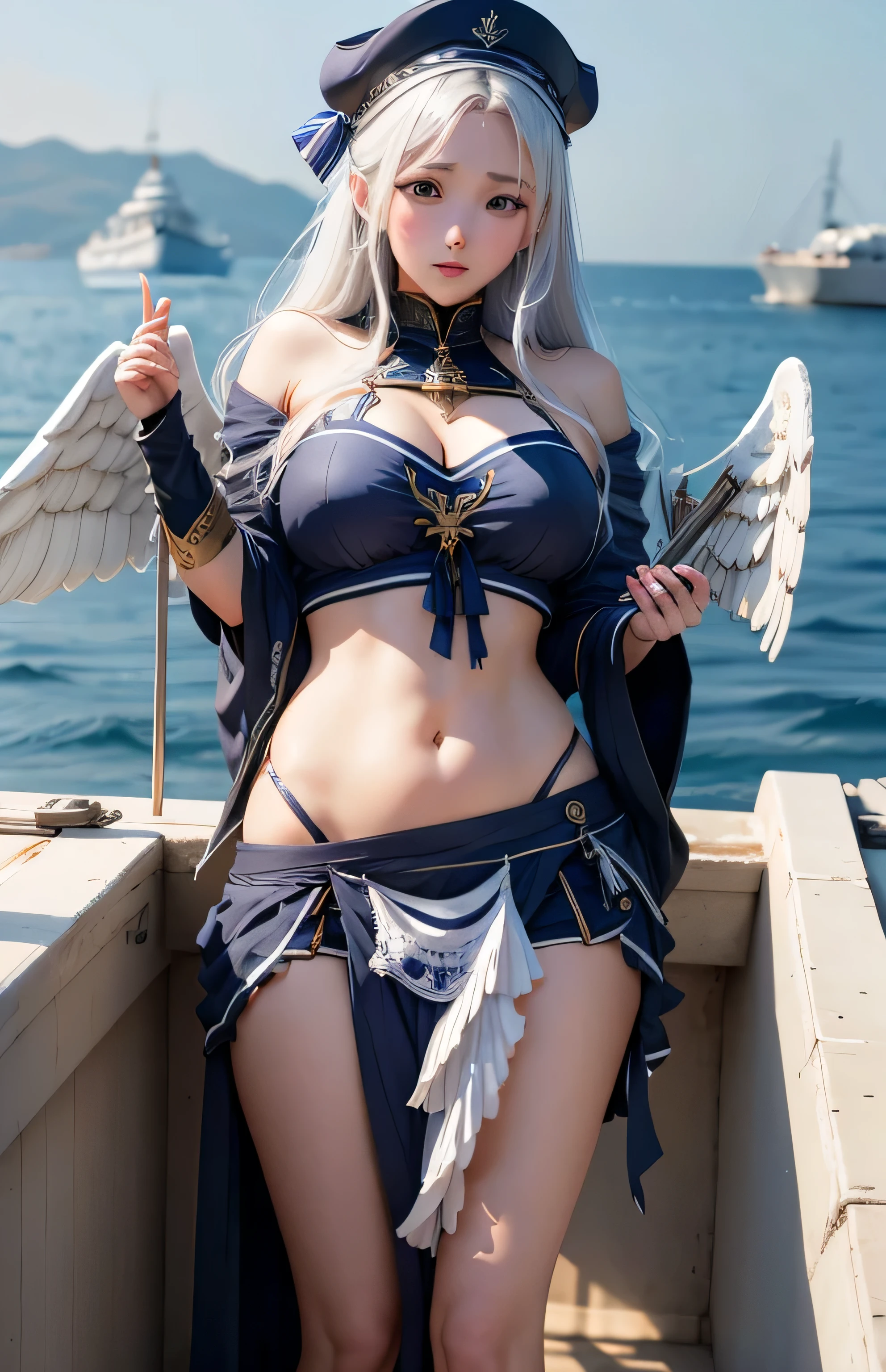 Greek warships、Angel white wings