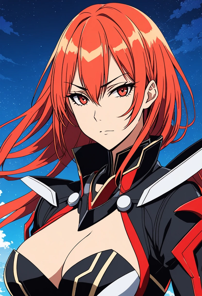 1girl, Satsuki Kiryuin, Kill la Kill, Satsuki is the epitome of cool, calm, and collected, with a side of ruthless ambition. Her commanding presence and complex motivations make her one of the most memorable anime villains in recent years, (masterpiece), (best quality), (ultra-detailed), very aesthetic, illustration, disheveled hair, perfect composition, moist skin, intricate details, anime artwork, anime style, key visual, vibrant, studio anime, highly detailed, Anime line art, lineart, line art, flat colors, flat color