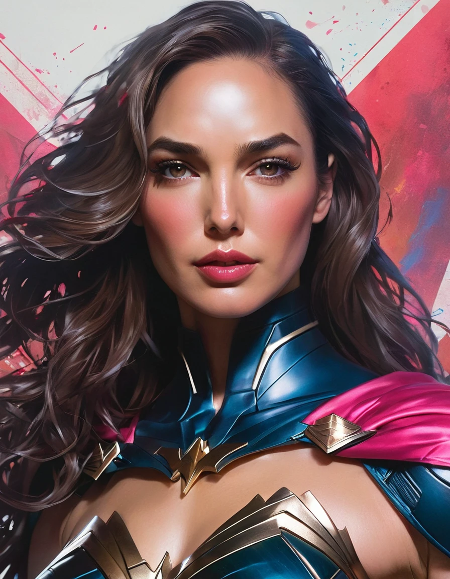 a close up of a woman in a costume on  sexy painting of gal gadot, extremely detailed artgerm, trending artgerm, as seen on artgerm, artgerm style, artgerm comic, artist artgerm i and wlop, artgerm detailed, artgerm and wlop, artgerm colorful!!!, stephen lau and artgerm, as seen on artgerm, artgerm julie bell beeple, stanley artgerm lau, artgerm and ben lo, portrait of Super girl, artgerm on artstation pixiv, posing for a picture of a person for photoshoot 