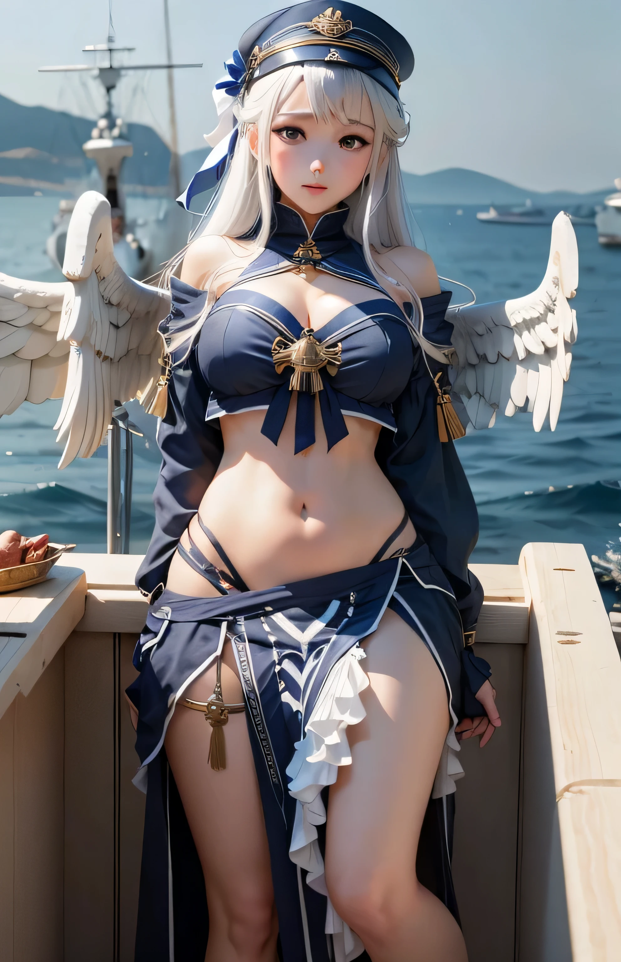 Greek warships、Angel white wings