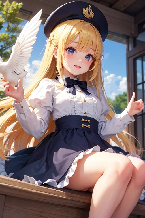 Angelic French doll, cheerful obedience, anime, stocky, masterpiece