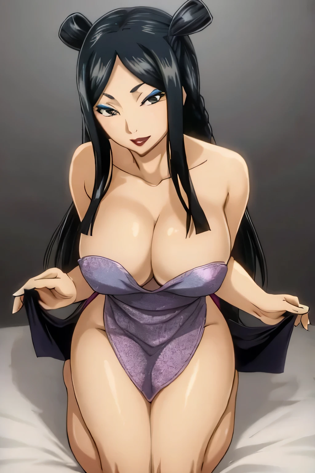 super high definition, super high detail,Gentle and beautiful woman,delicate and sexy collarbone,looking at the viewer,(apron on the naked body),big tits,charming oval face, double eyelids,smart looking eyes,double lips,(Naked:1.2),kneeling,(sperm),great details,kitchen