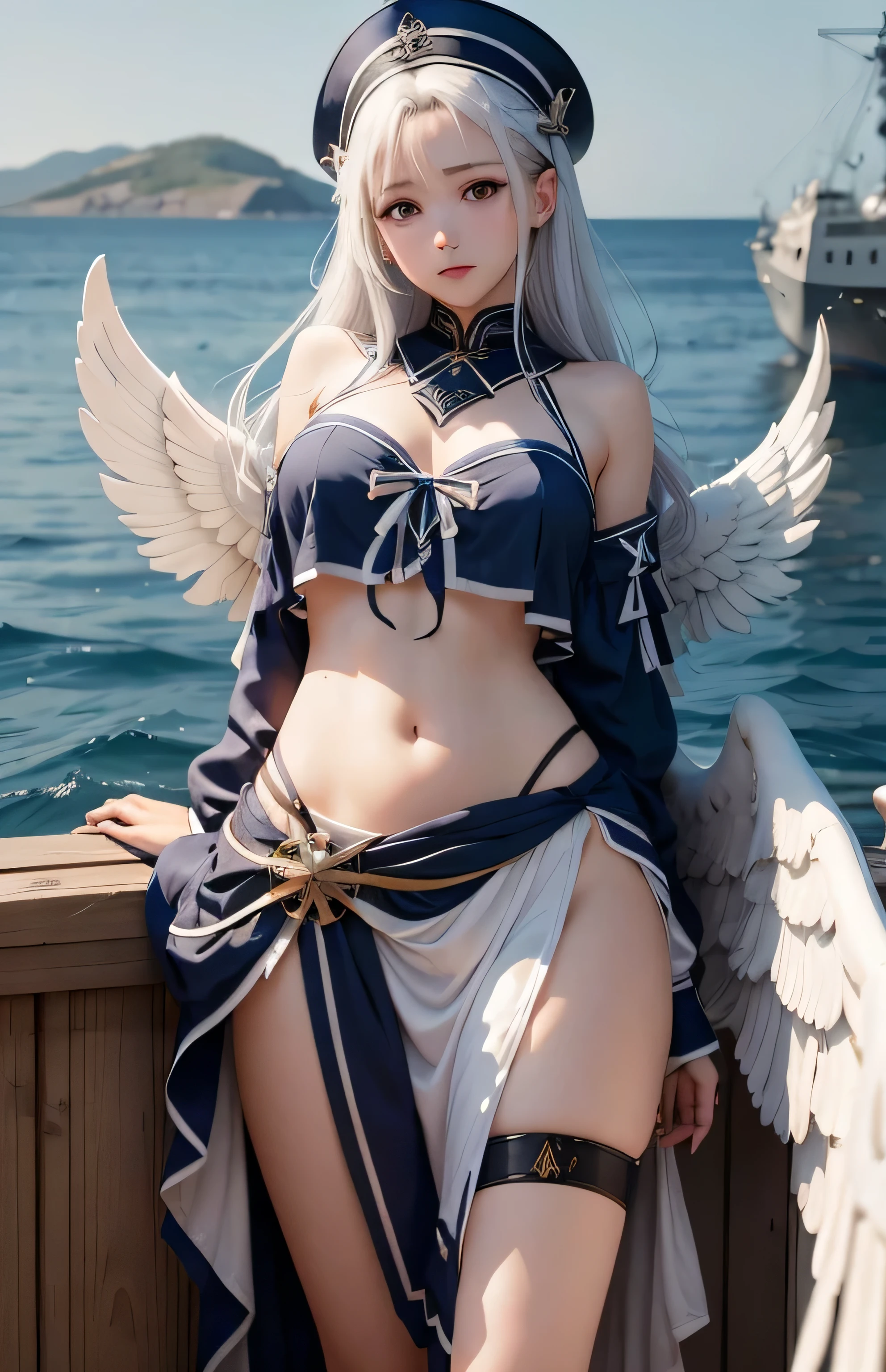 Greek warships、Angel white wings