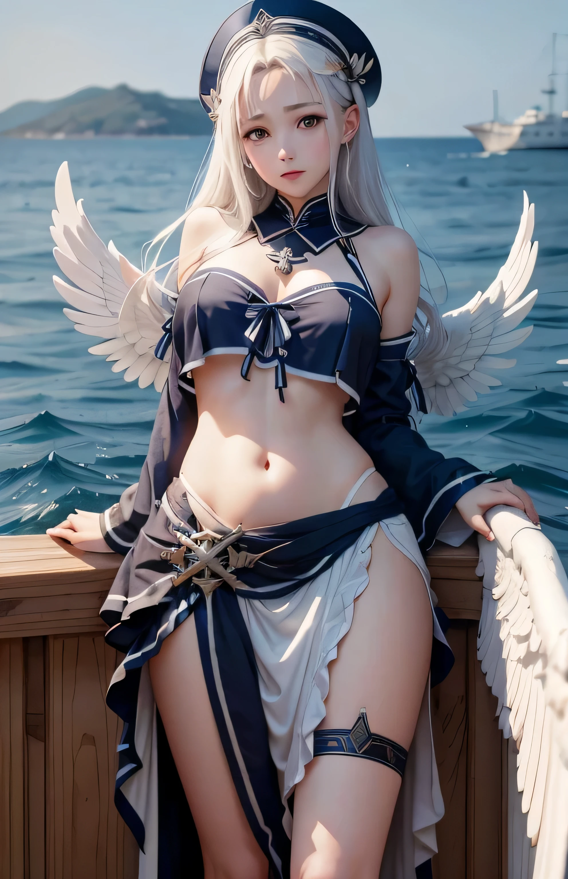 Greek warships、Angel white wings