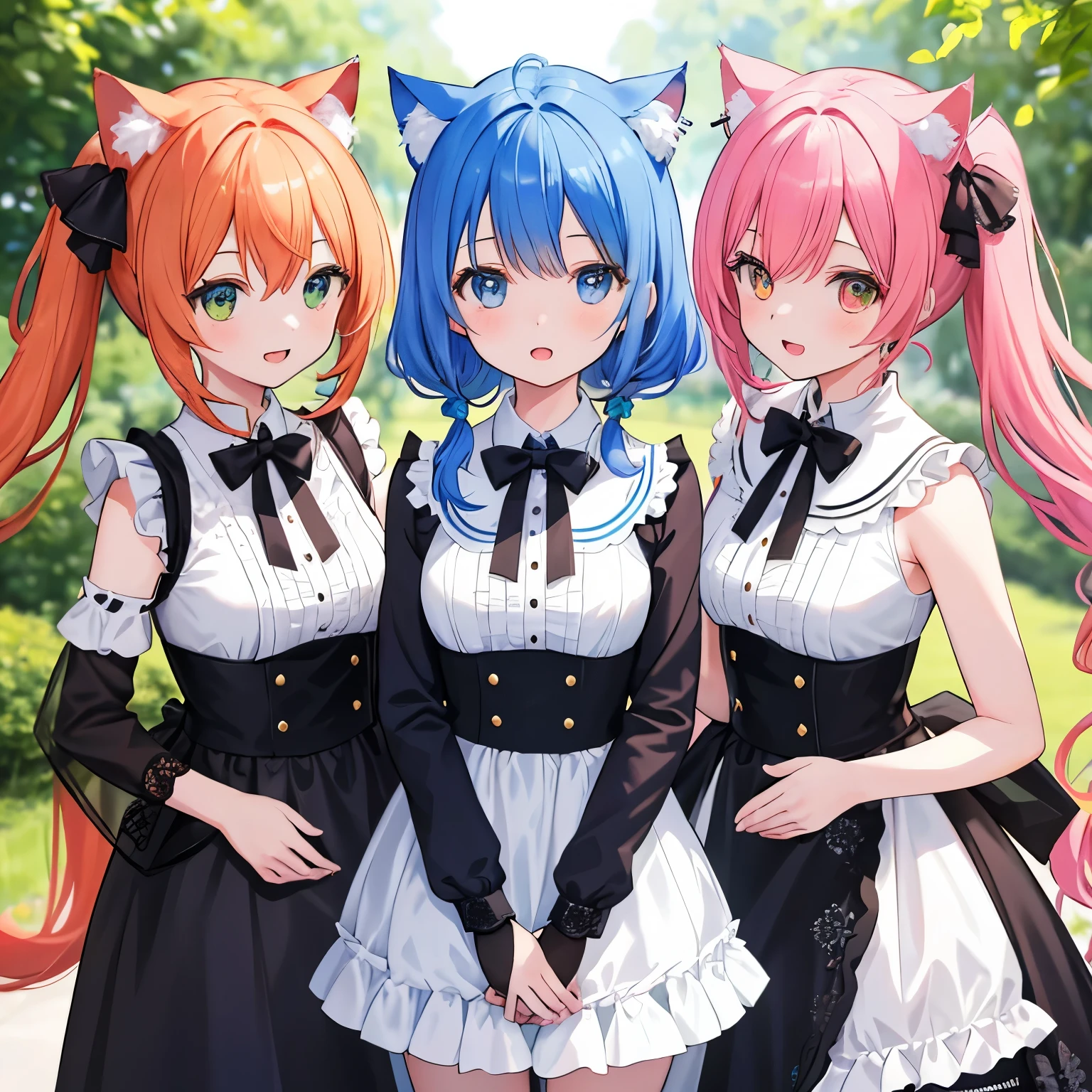 The Quintessential Quintuplets: A captivating collection of five sisters, each with unique charms and allures, Detailed and intricately portrayed, In-depth exploration of their personalities and quirks, subtly hinted at imperceptible details, in the style of Kengo Kuma, HD-DVD --auto-- s2

Shining eyes, bright and full of life, five sisters, various hairstyles and clothing,
Detailed and intricately portrayed, Each sister's individuality showcased,
Small breasts, big mouths, high school girls, Each with their own unique quirks and personalities,
Cat ears,