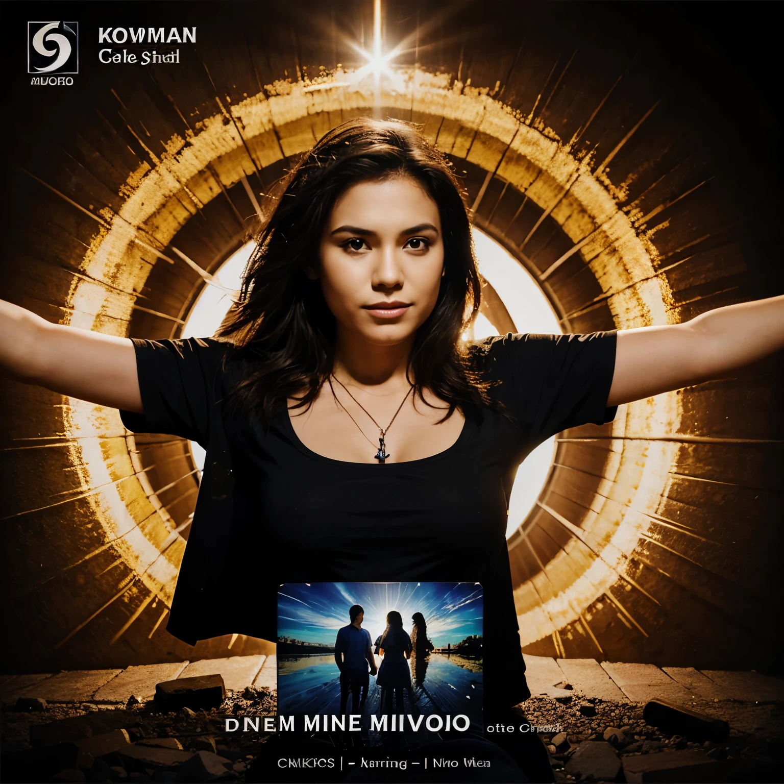 Generate a gospel CD cover with the name Micão