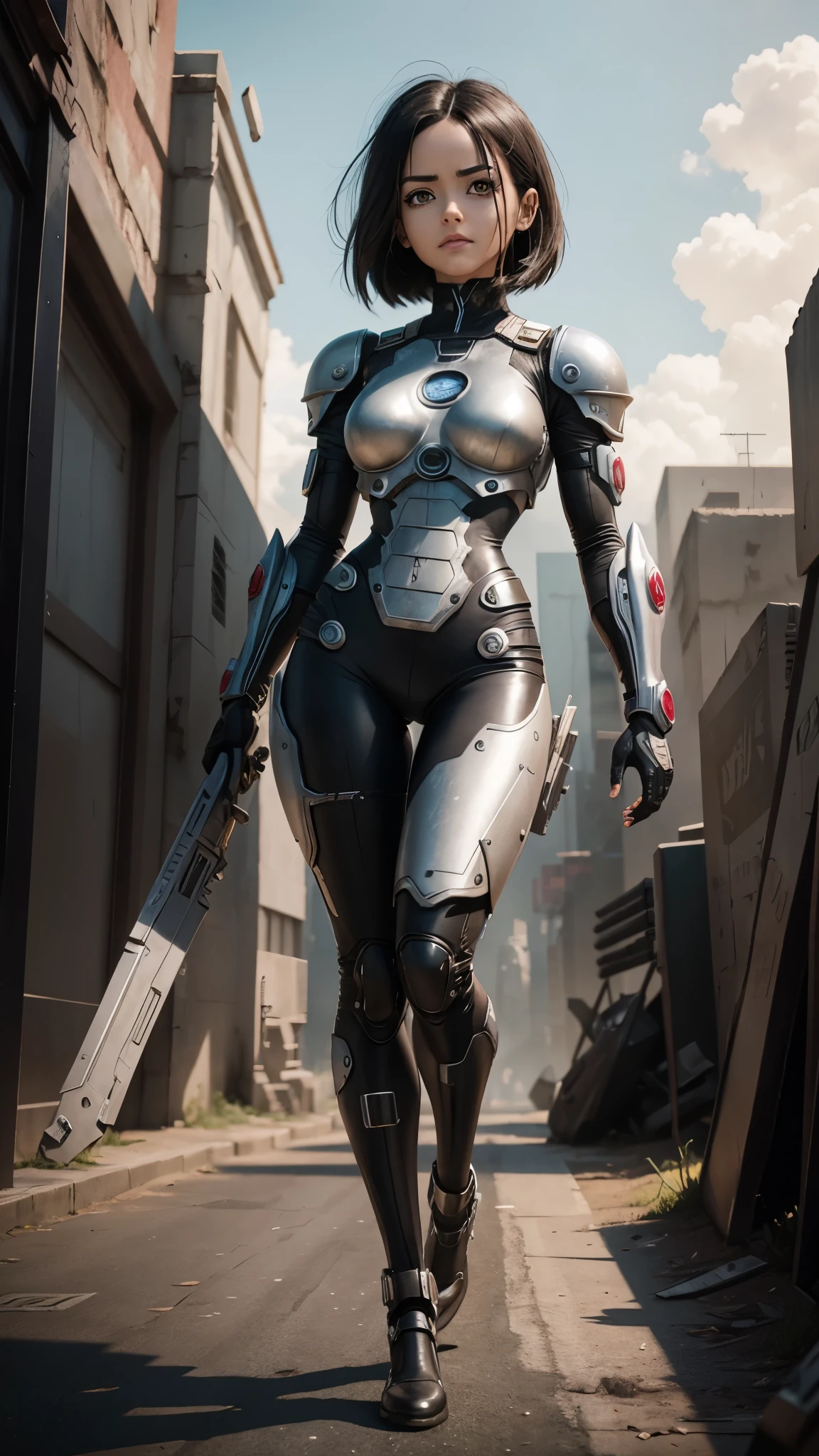 Battle Angel Alita new design, full body covered in suit