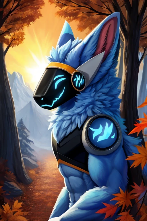 (((Light blue fur protogen))) , big chest, day, sexy, sensual, detailed, uploaded to e621, beautiful and detailed portrait of an anthropomorphic Light blue fur protogen, (((male ))) uploaded to e621, zaush, foxovh, movie lighting, , thicc, alone, ((submissive)) , close up view from above, muscular toned, muscles, muscular build, Japanese anime style, a path winding through a dense forest. The trees are ablaze with the colors of autumn – fiery reds, burnt oranges, and golden yellows. The leaves crunch underfoot, creating a soft carpet on the path. The air is crisp and cool, with the smell of damp earth and fallen leaves filling my senses. The sun is setting, casting long shadows through the trees and creating an ethereal glow in the dusky light.
And there you are! A magnificent, light blue protogen, standing strong on the path. Your muscular build suggests a life of adventure and strength. I can't see your face clearly, but I imagine your eyes reflect the vibrant colors of the forest around you. The scene is straight out of a classic anime, full of vibrant colors and a sense of quiet wonder. What are you looking at? Perhaps a distant mountain range, or the first twinkling stars emerging in the twilight sky?,((( light blue fur protogen)))
