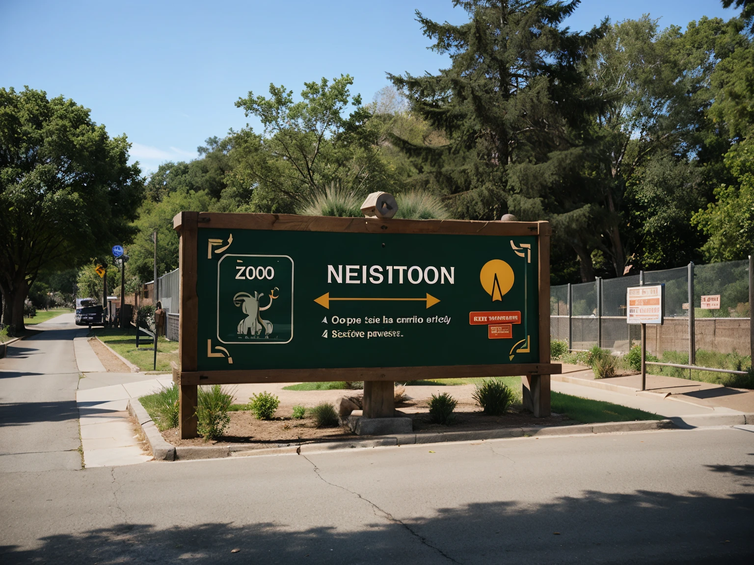 zoo navigation signs design