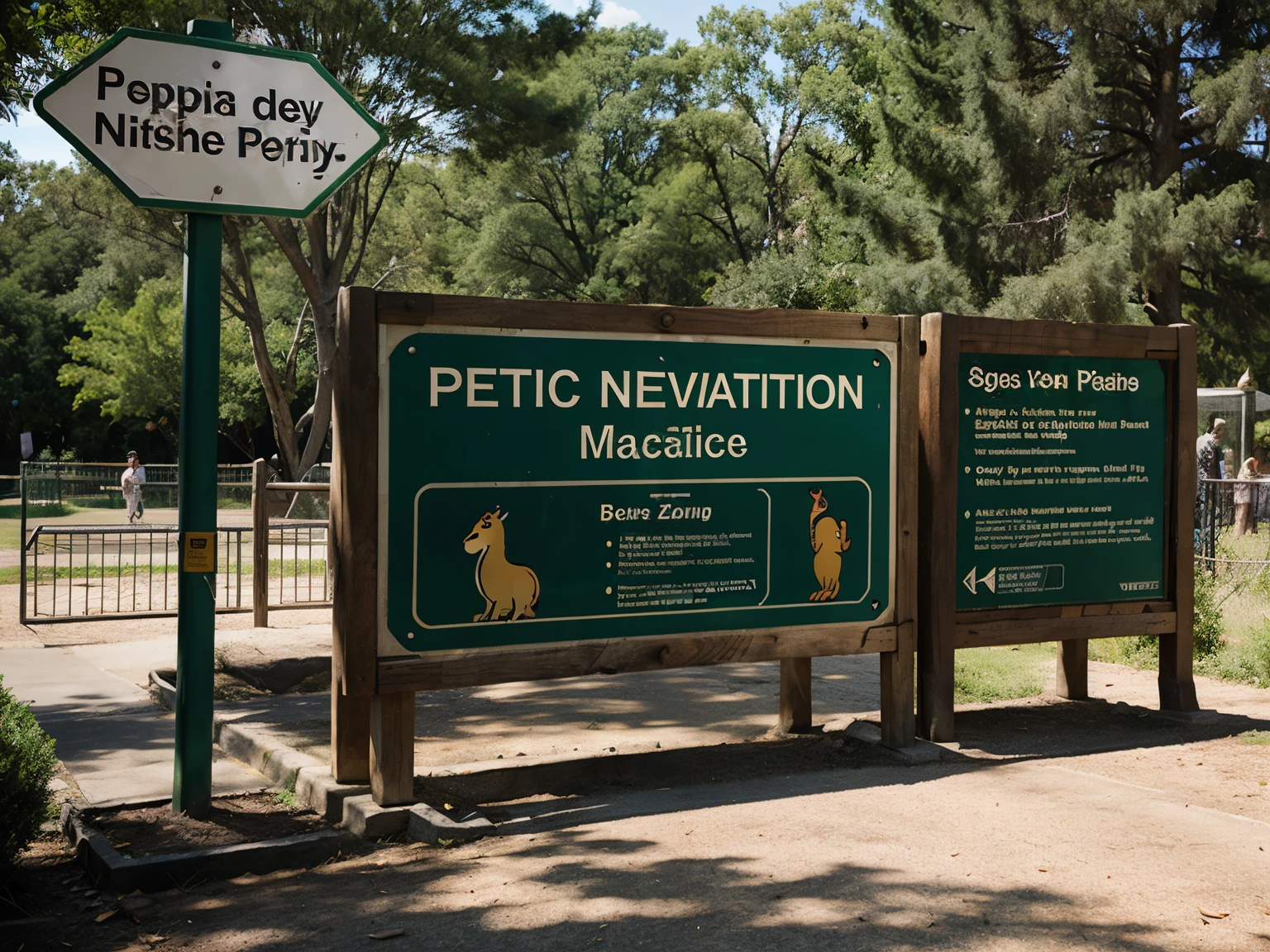 zoo navigation signs design