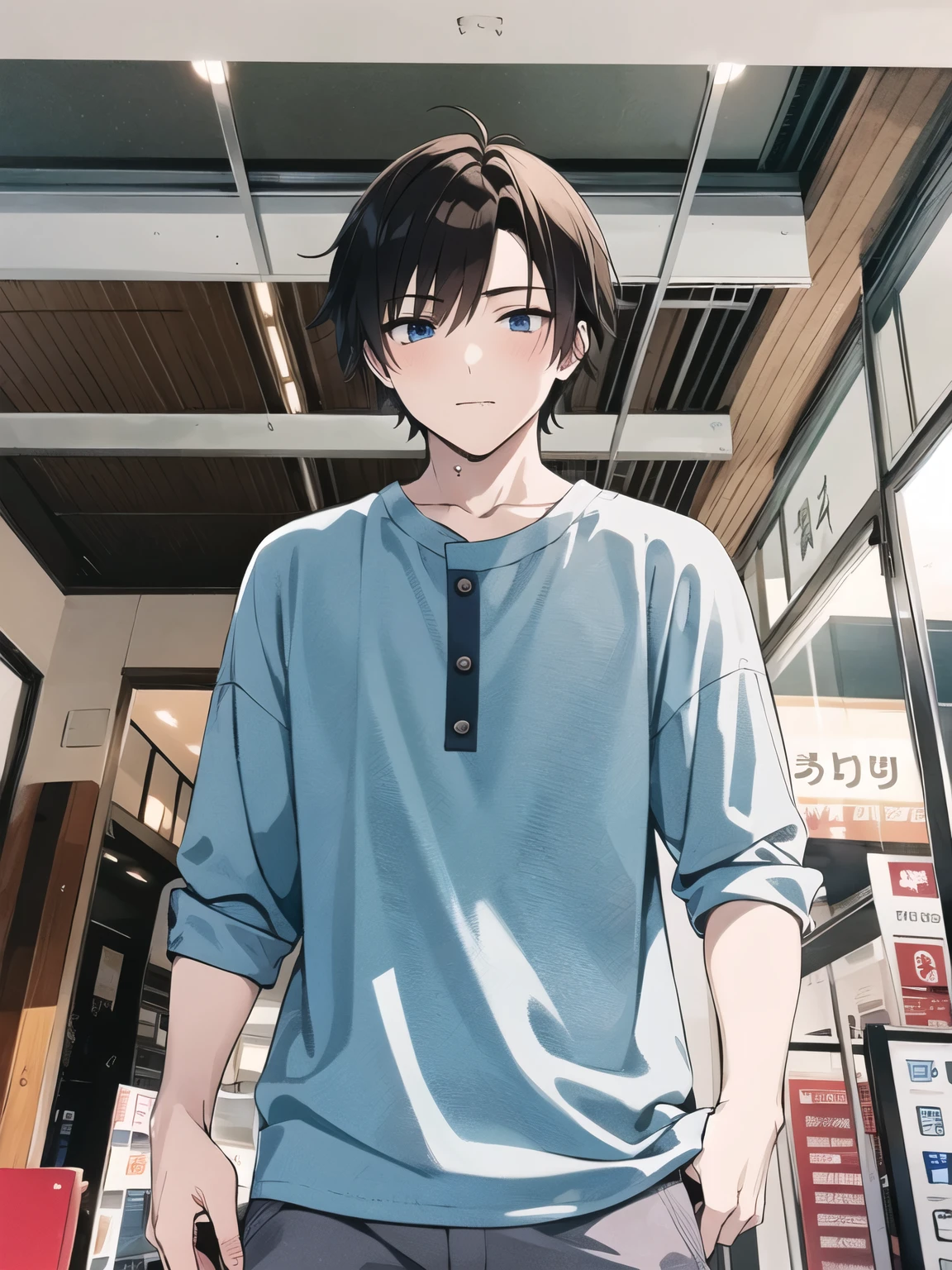 Anime boy cool cute skin white