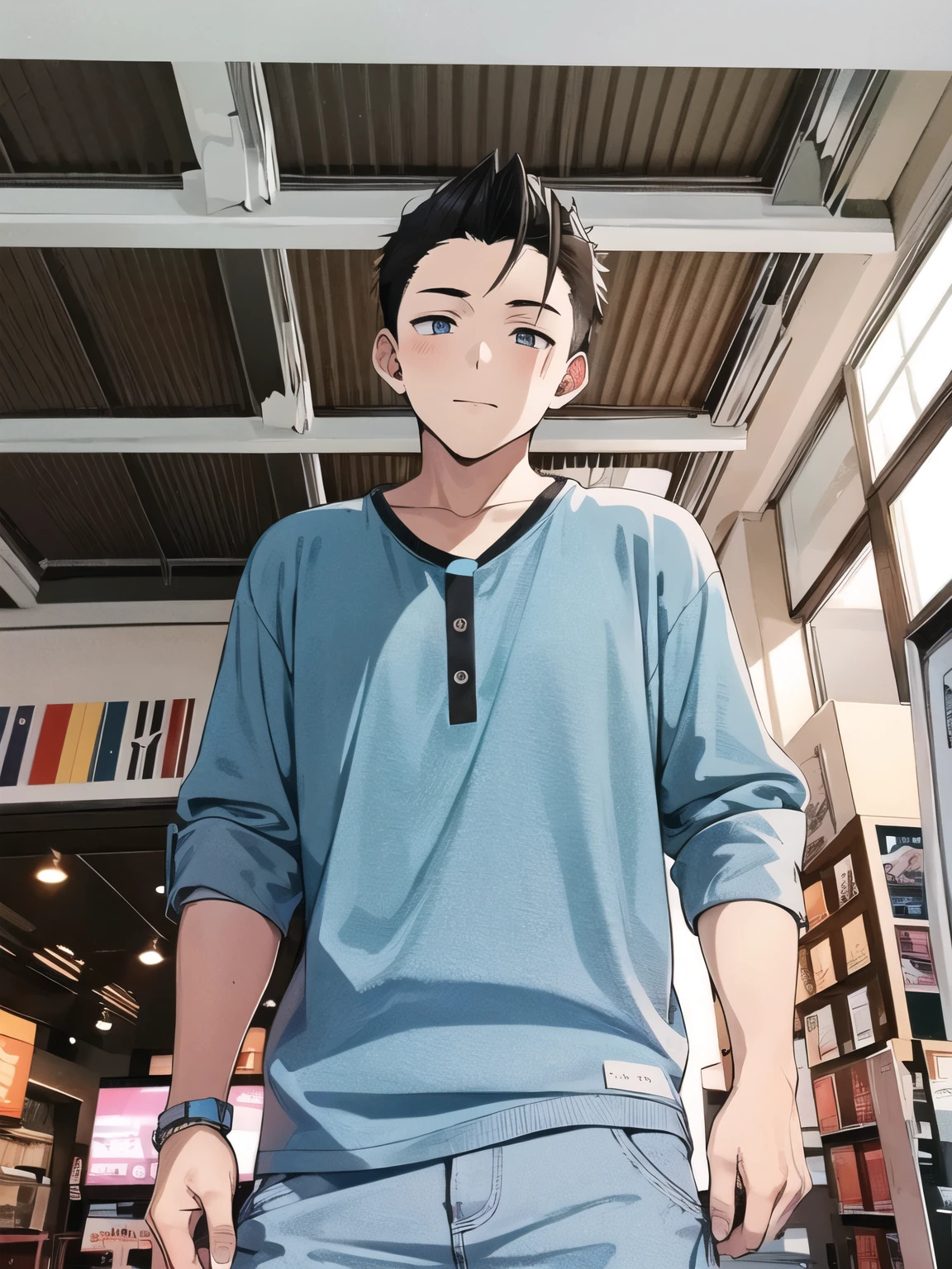 Anime boy cool cute skin white