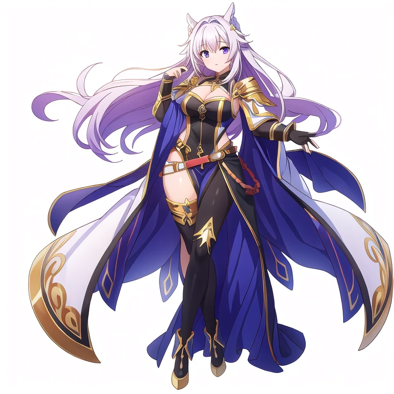 (((Best Quality))) , ((full body)), female, solo, (white background), high fantasy outfits,
