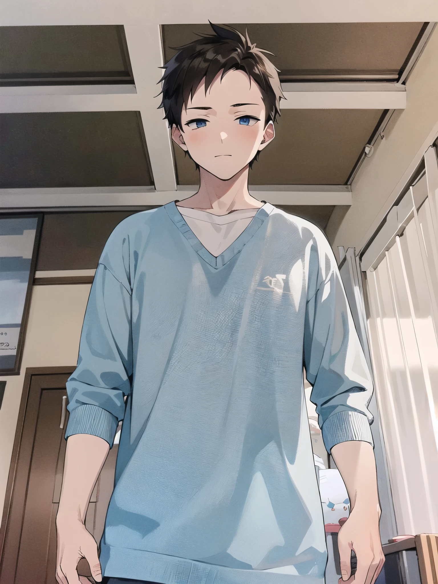 Anime boy cool skin white cute
