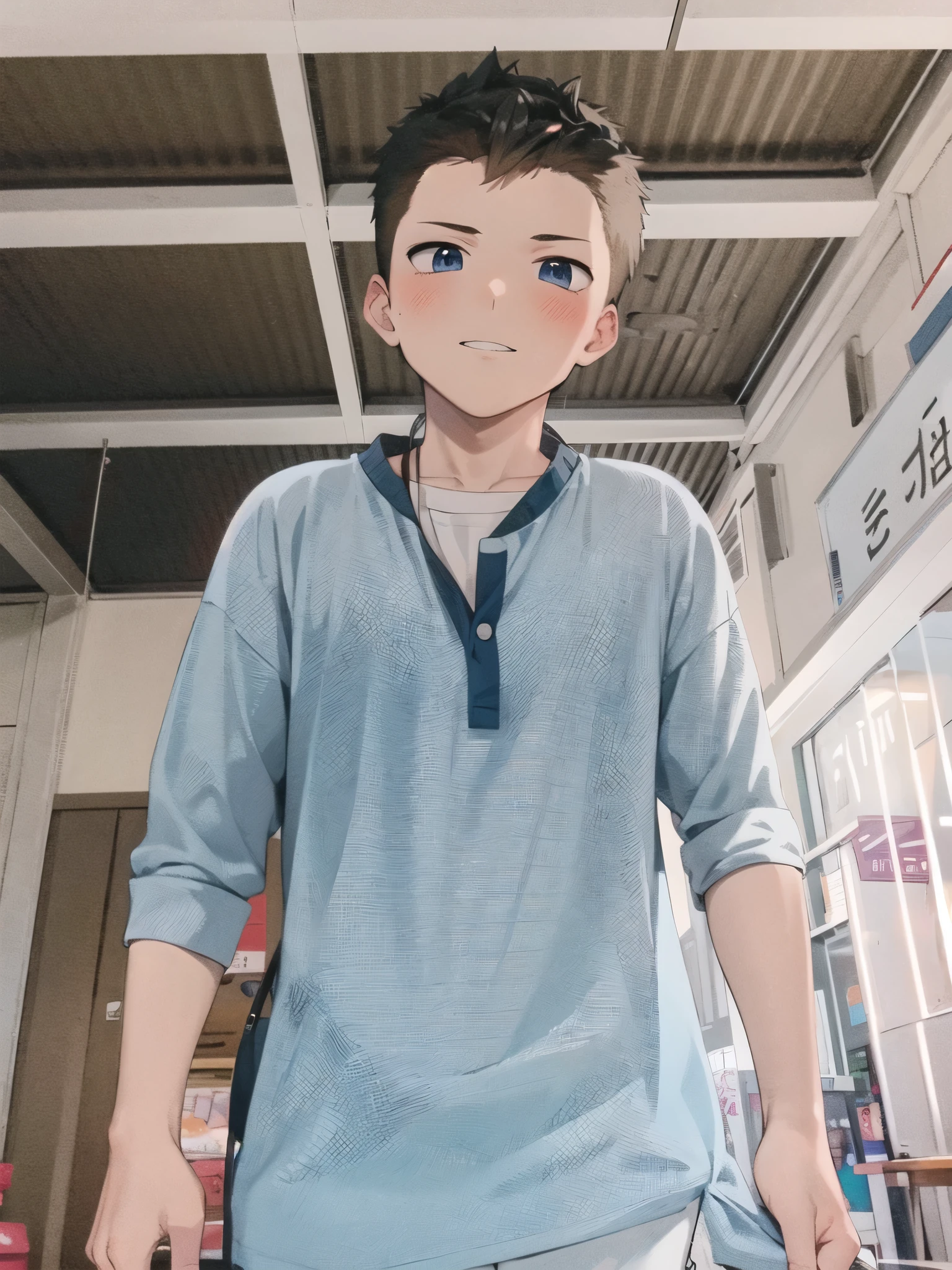 Anime boy cool skin white cute