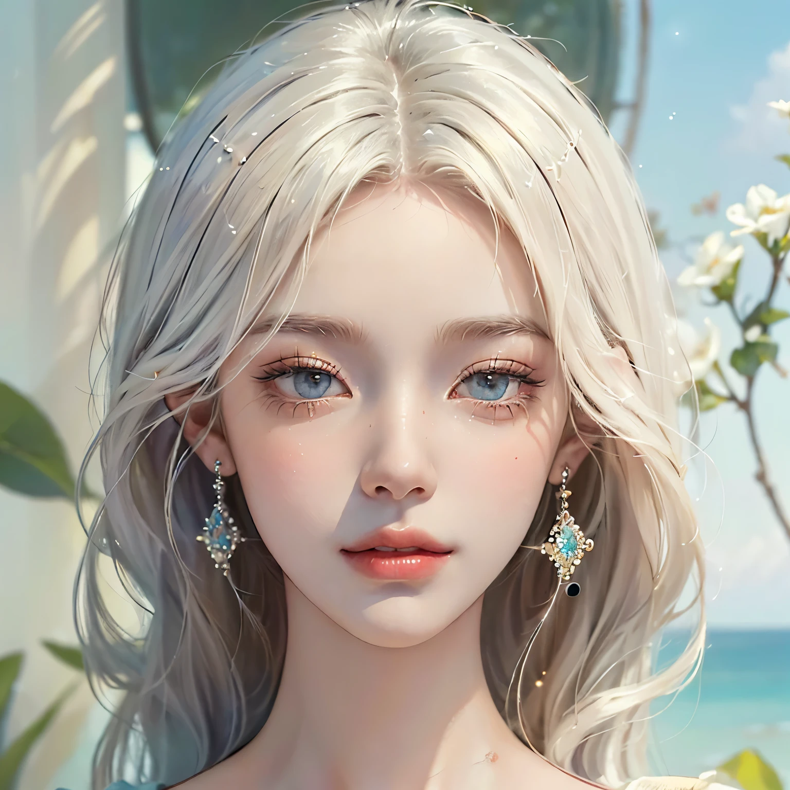 (Familiarity with beautiful eyes and face, masterpiece sidelighting, masterpiece, highest quality, be familiar with, high resolution illustrations)

With an artist's meticulous touch, the painting captures the finely detailed beauty of a girl's eyes and face. her eyes, bright and expressive, sparkle under the sidelighting, revealing every intricate line and hue. her face, a masterpiece in its own right, boasts the highest quality details, from the subtle contours of her cheekbones to the perfectly rendered pores on her flawless skin.

(1 girl, whole body, beautiful girl, glossy skin, look down, looking at
