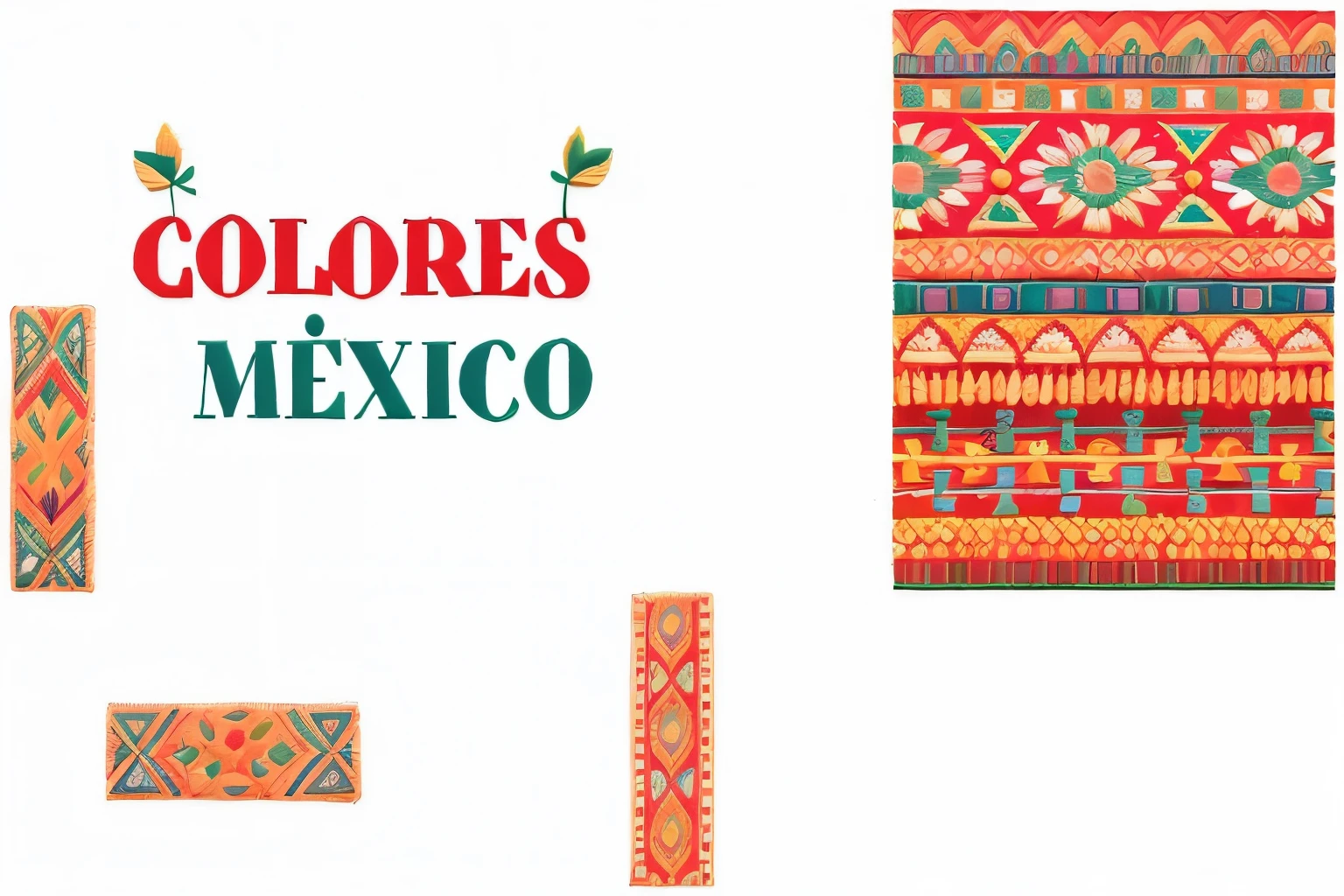 made of wool, wool sewing, a close up of a poster with a mexican pattern on it, folklorico, mexico, mexican folklore, mexican folk art, alebrijes aesthetic, mexican, promo, inspired by Germán Londoño, mexico city, el dia los muertos!, description, by Verónica Ruiz de Velasco, (((Turn the image into wool embroidery)))