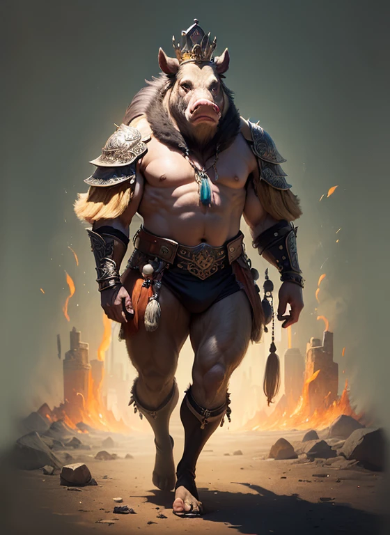 uploaded to e621.net, masterpiece, 8k, hyena, male, gray hair, soft figure, heavy, chubby, muscular, barbarian outfit, laughing, brown leather outfit, beige fur, spots, (bare paws:1.2), digitigrade, standing, looking down, (huge penis:1.2), (thick penis:1.6), (huge testicles:1.3), (flaccid:1.4), detailed penis, primitive village, tiny village, (giant:1.5), (macro:1.4), (crowded:1.3), (figures in background:1.5), longhouse, by darkgem, by bng, by duase, by gideon, by sligarthetiger, by bigdad, by boosterpang,