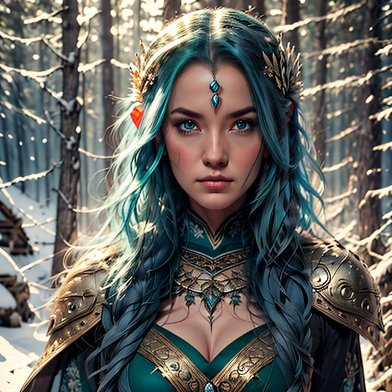 Wearing an ice crown、Woman topless, snowflake brooch. long blue hair, long blue hair. Winter queen, elf princess, portrait of uma elf queen, elf queen, winter princess, uma elf queen, type germ em artstation pixiv, whole body. standing in the snow,In front of you is a huge ice castle. rpg character. medieval era. elf woman. Red-haired elves. blue eyes. Forest Elves. Forest Elves Warrior. Elf Archer. Medieval archers. archery. Organic Amadurlah. Moss green armor. soft lighting. Standing in the middle of the forest. Dense forest. bioluminescent mushrooms. fantastic environment. sunlight. sunshine. Warm highlights. Blue and yellow-green color palette. Role playing game character design. IG Model | type germ, :: Ross Drawing, The artwork is not guweiz's style, extremamly detailed type germ. whole body, Castle detailed background, Super detailed, Detailed face, Sincere POV photos, Park Lee Jeffries, Nikon D850, movie stock photography ,4 ending portra 400, F1 camera lens.6, colorful, Surreal, Realistic texture, dramatic lighting, film alembic 800 (8K, original photo, better quality, masterpiece: 1.2), Super detailed, (highly refined skin: 1.2), 8K UHD, DSLR camera, soft lighting, high quality.
