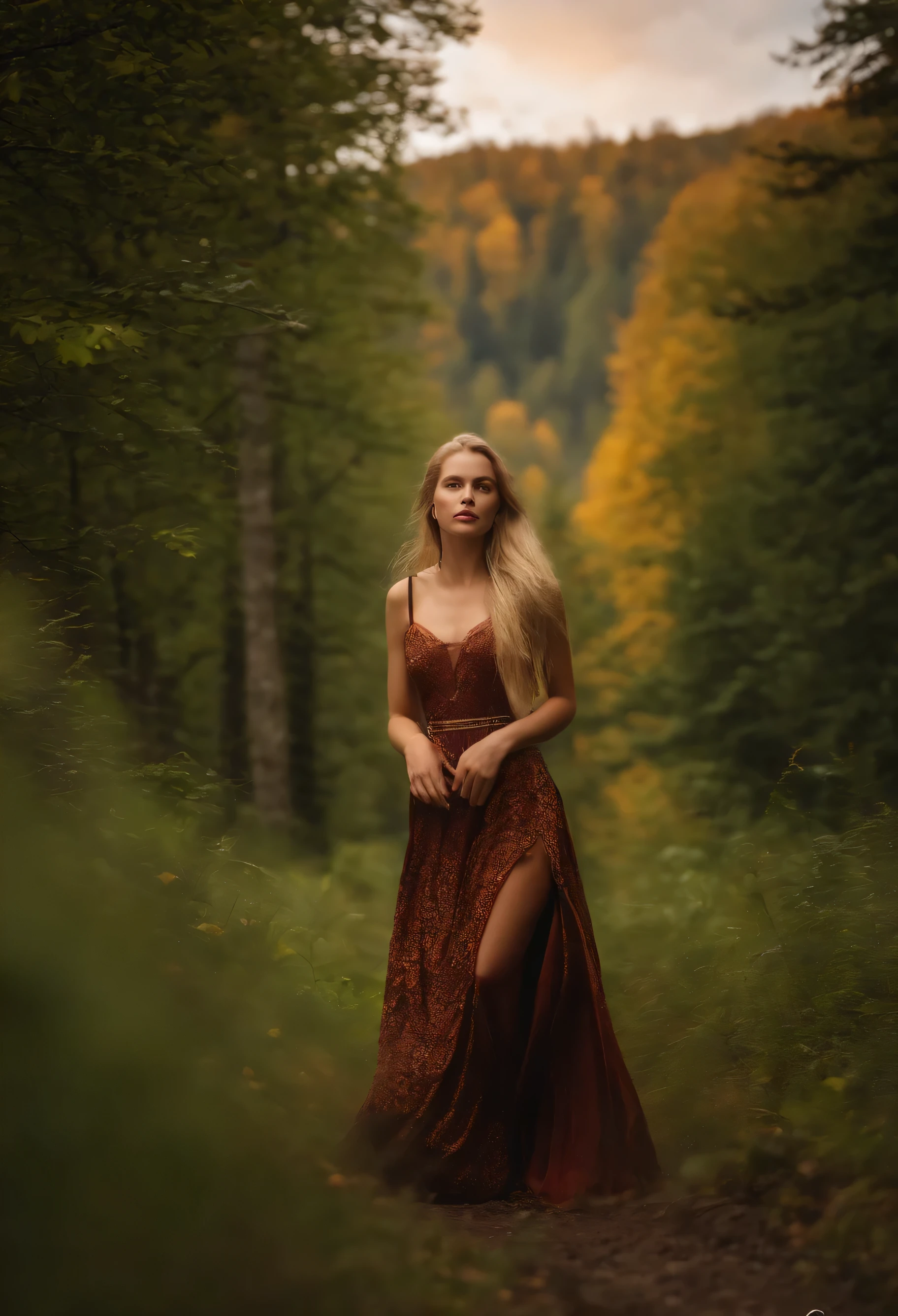 Beautiful 20 year old woman, in den Schweizer Bergen am Wandern, deutsche Wurzeln, strahlende braune Augen, volle Lippen, blonde Haare, Sanduhr Figur, Large , Full body, hyperrealistisch
