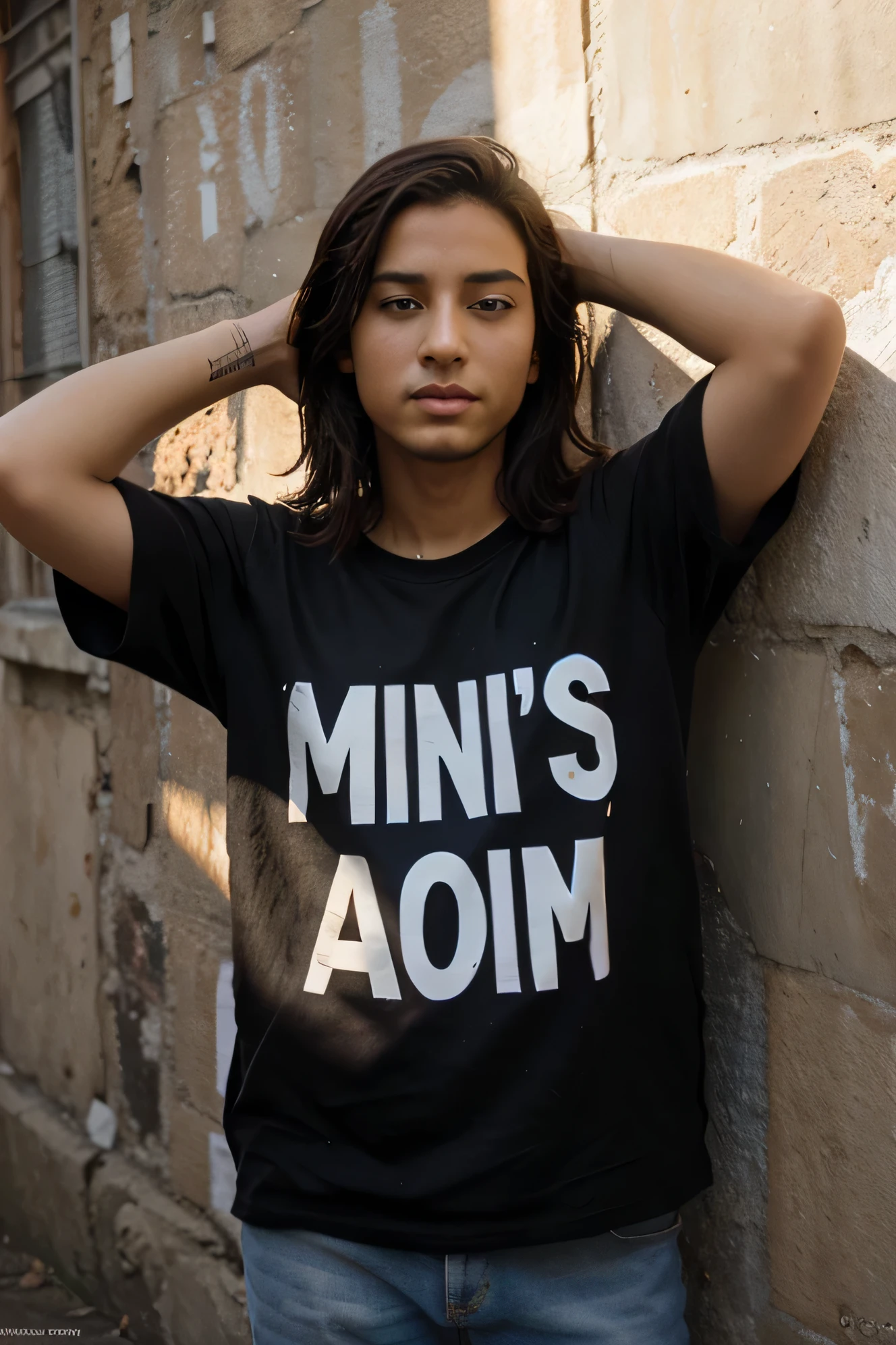 Escrito: I'm on...e na frase abixo: Em cristo