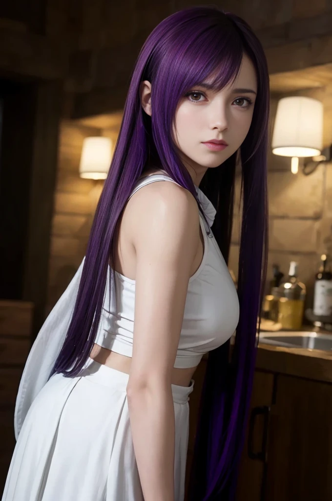 (melhor qualidade,ultra-detalhado),(Realista:1.37),tifa lockhart, Rosto bonito e detalhado, textura ultra realista, rosto delicado, corpo delicado, expression with sexy look, athletic body
