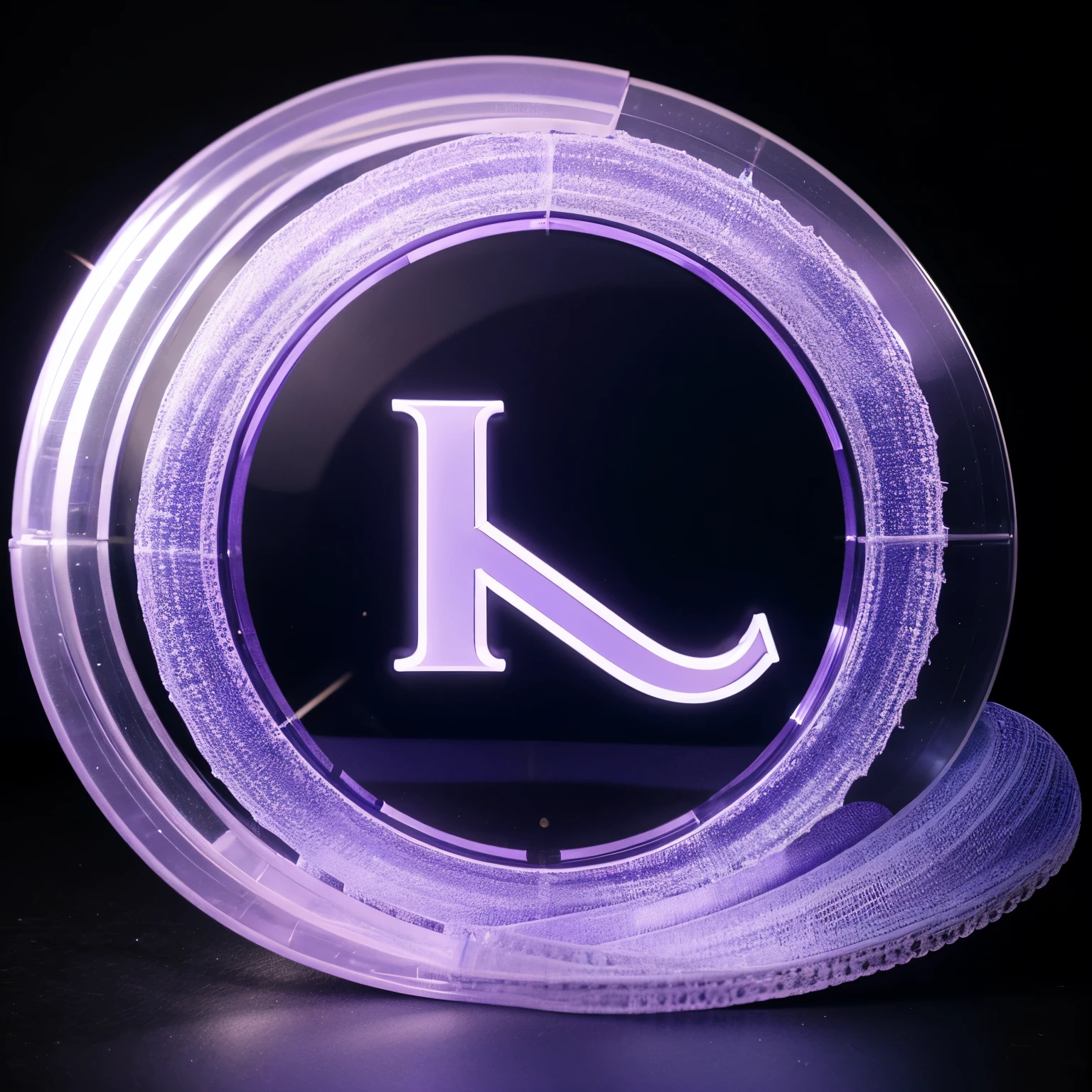 Letter ld monogram creative logo design symbol in blue colors , lilac and purple PNG transparent background