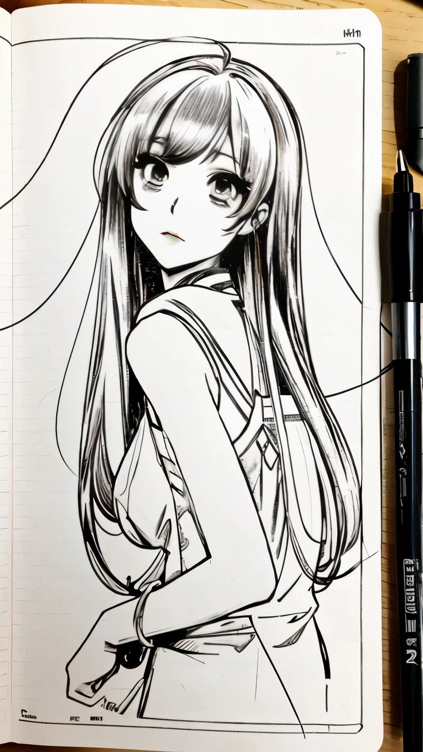 Anime line art