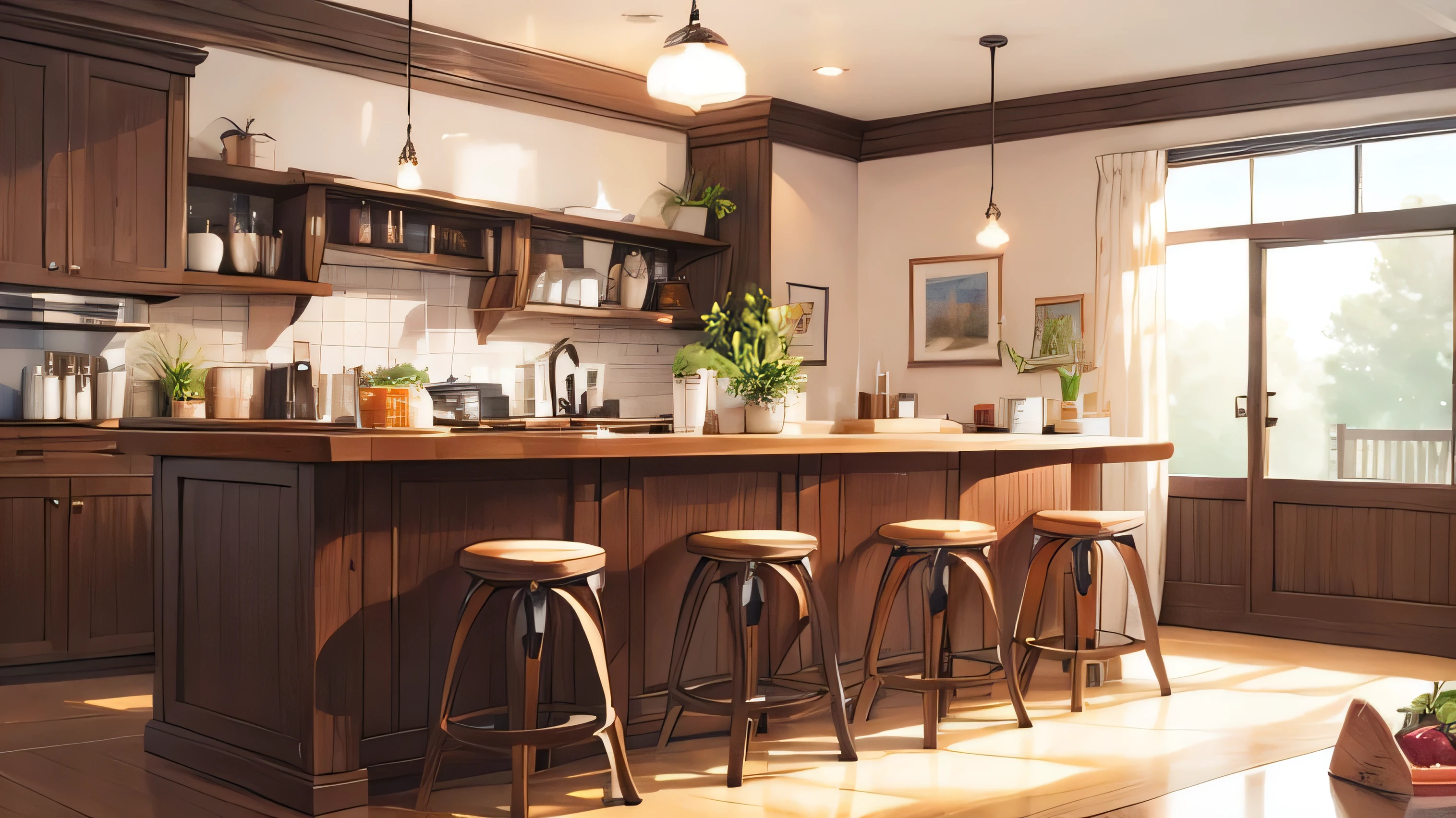 Cafe counter modern